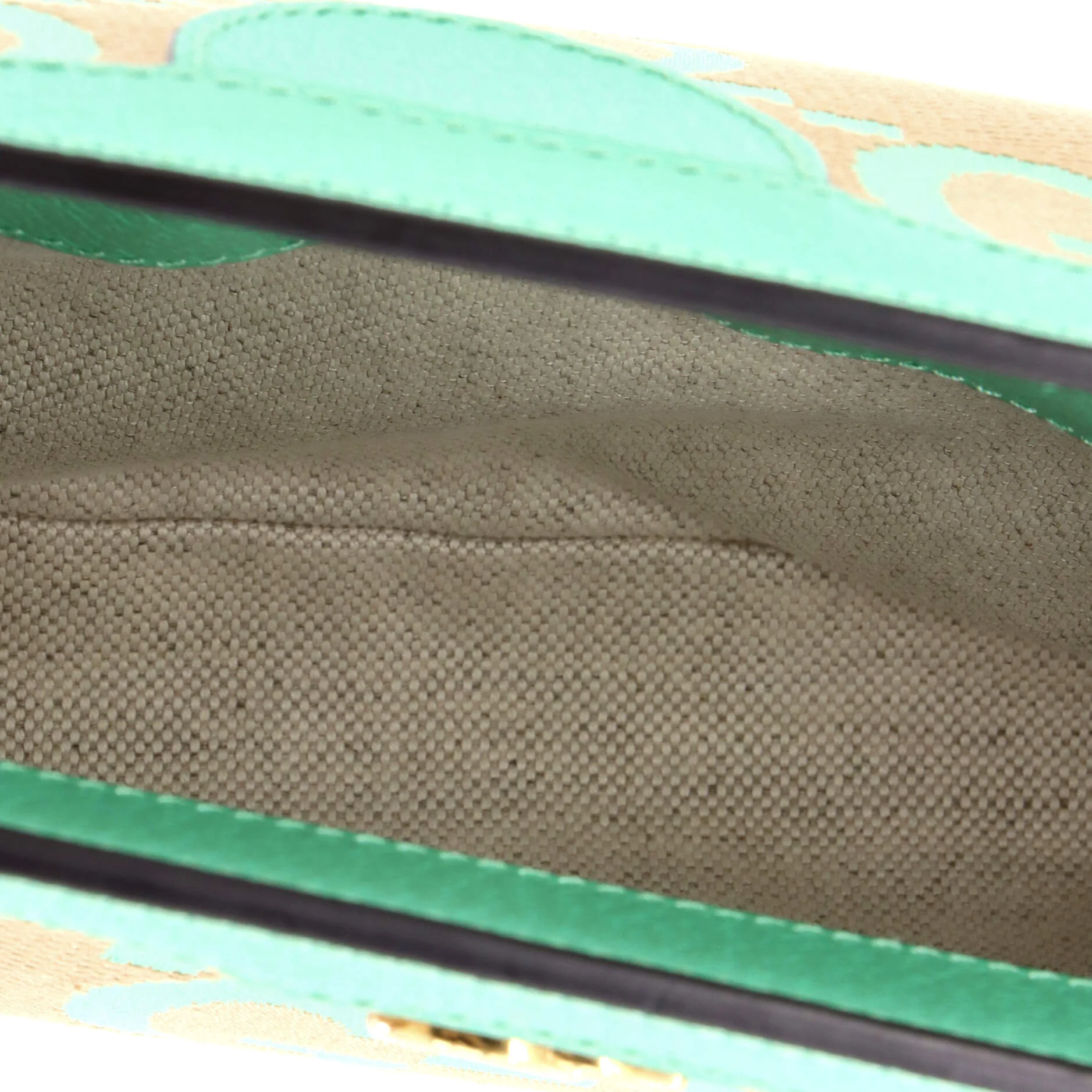 Ophidia Chain Shoulder Bag Jumbo GG Canvas with Leather Small - Image 5