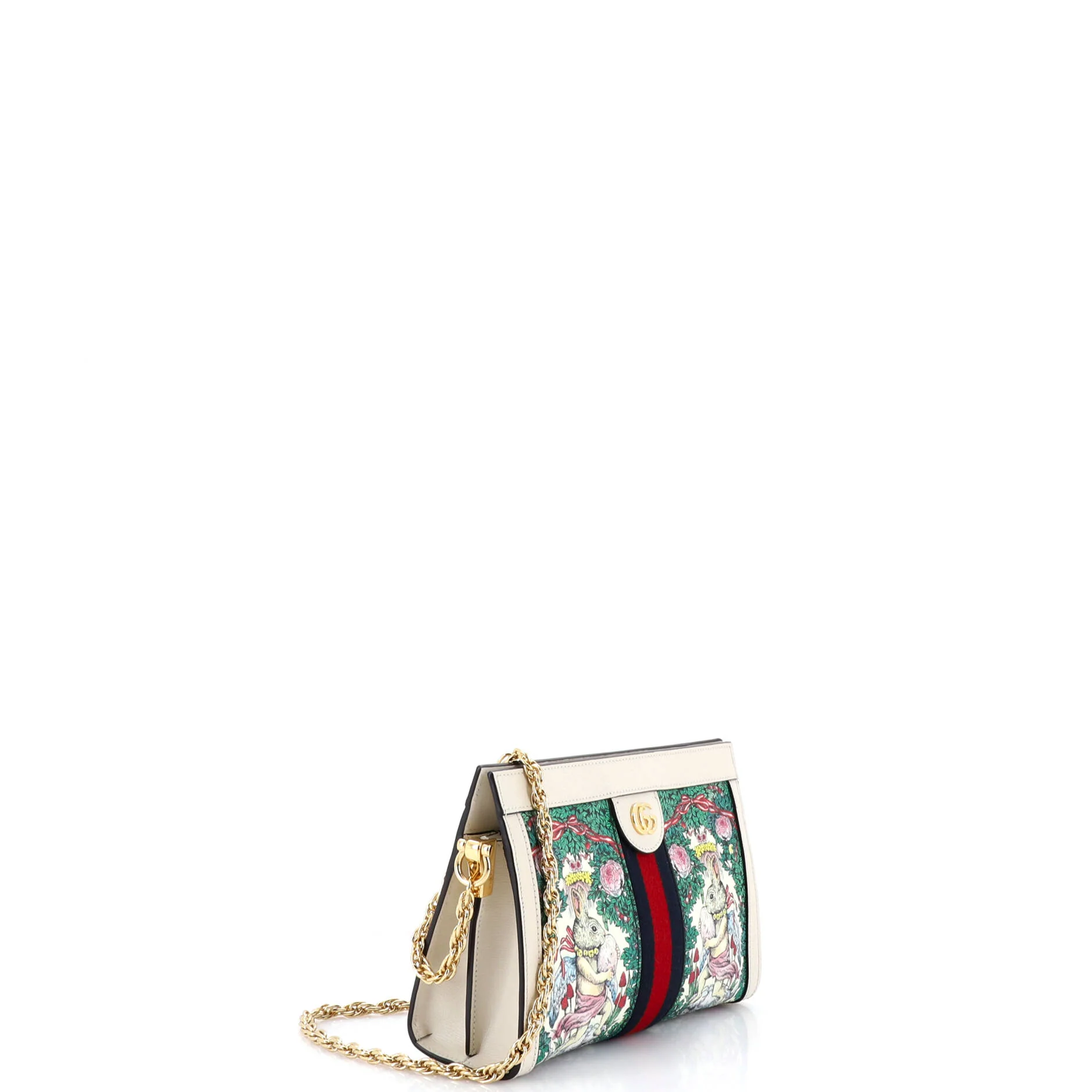 Ophidia Chain Shoulder Bag Limited Edition Printed Coated Canvas Small - Image 2