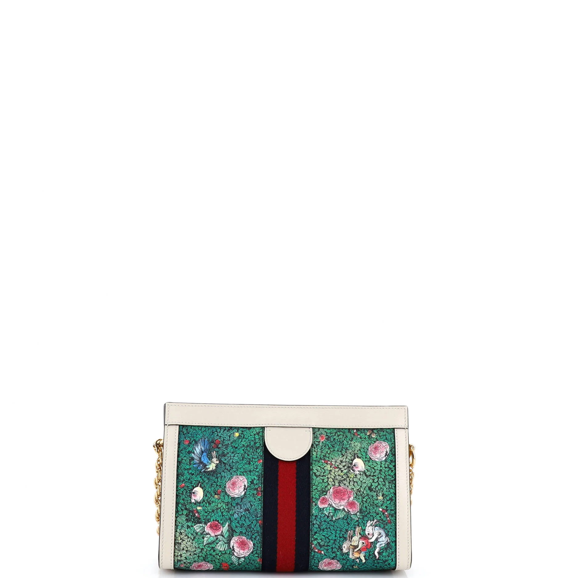 Ophidia Chain Shoulder Bag Limited Edition Printed Coated Canvas Small - Image 3