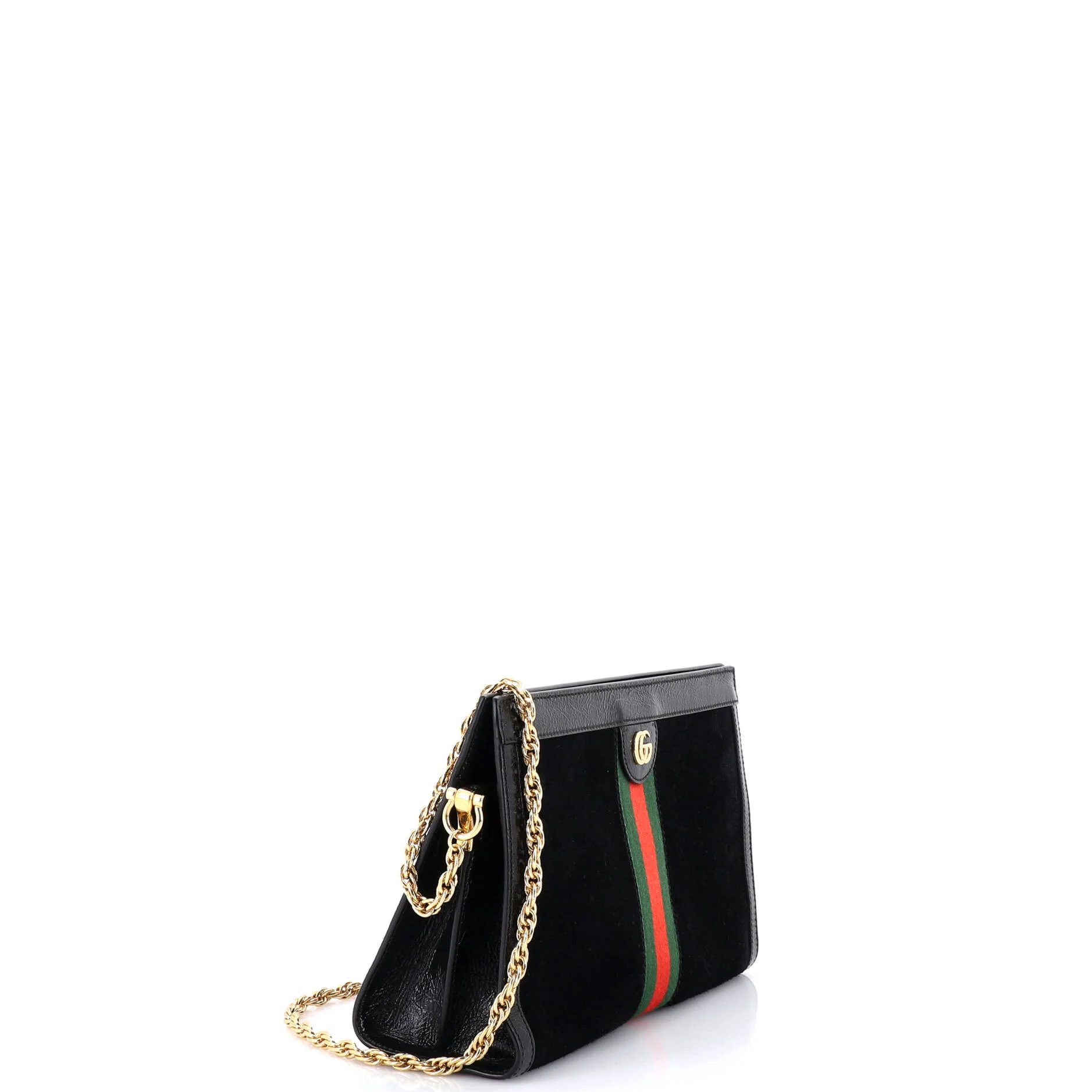 Ophidia Chain Shoulder Bag Suede Medium - Image 2