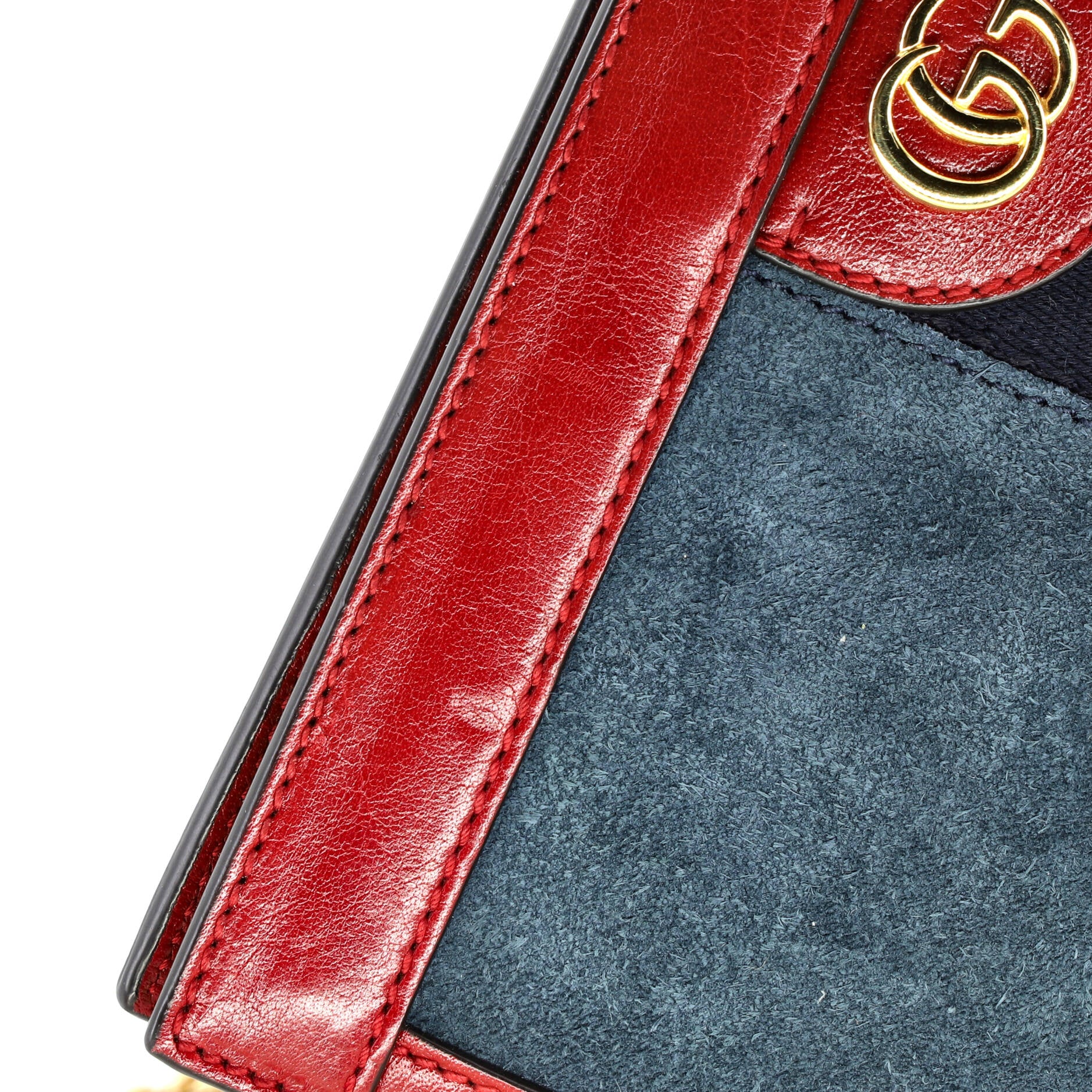 Ophidia Chain Shoulder Bag Suede Small - Image 7