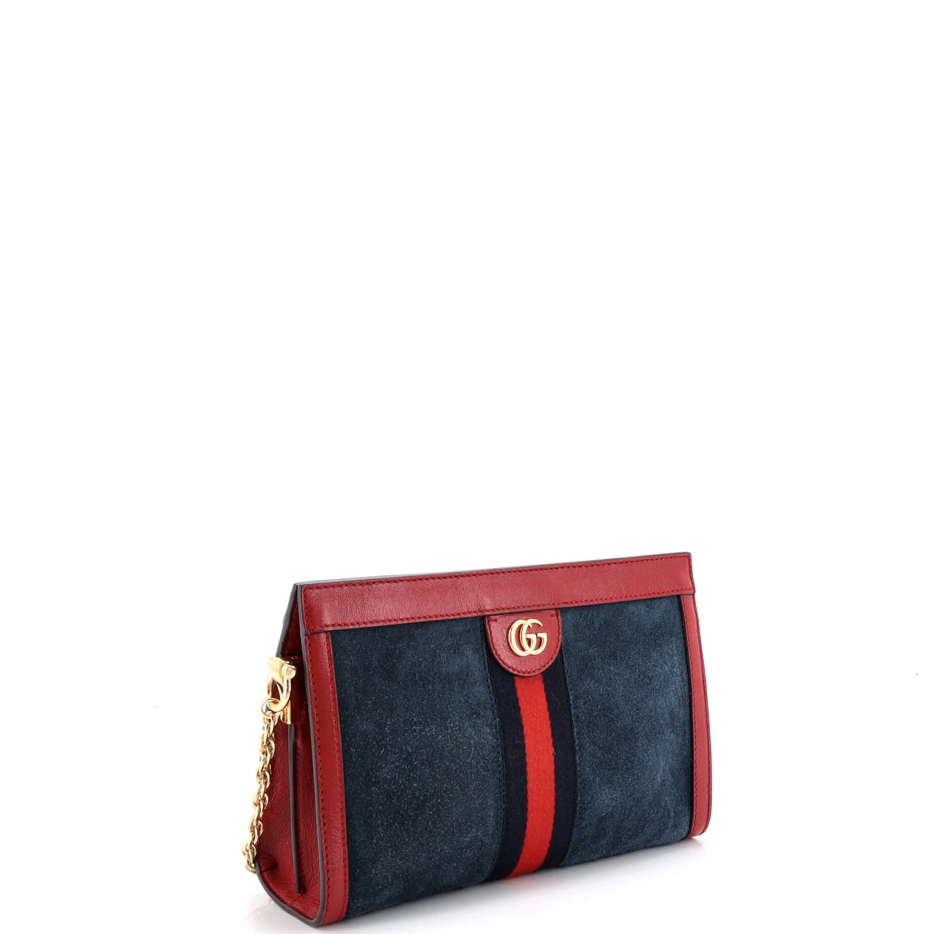 Ophidia Chain Shoulder Bag Suede Small - Image 2