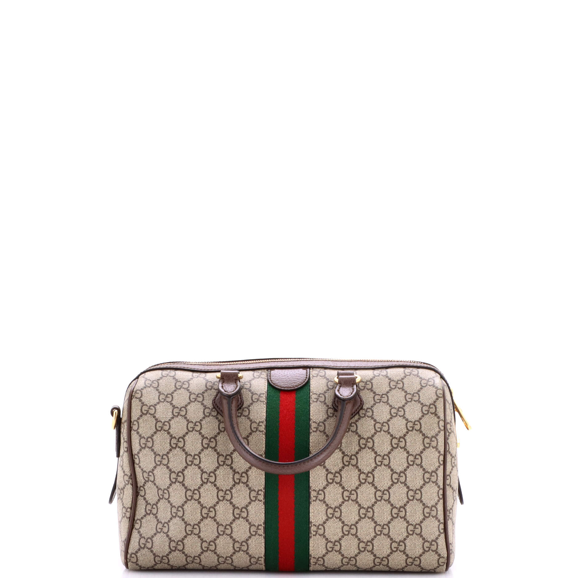 Ophidia Convertible Boston Bag GG Coated Canvas Small - Image 3
