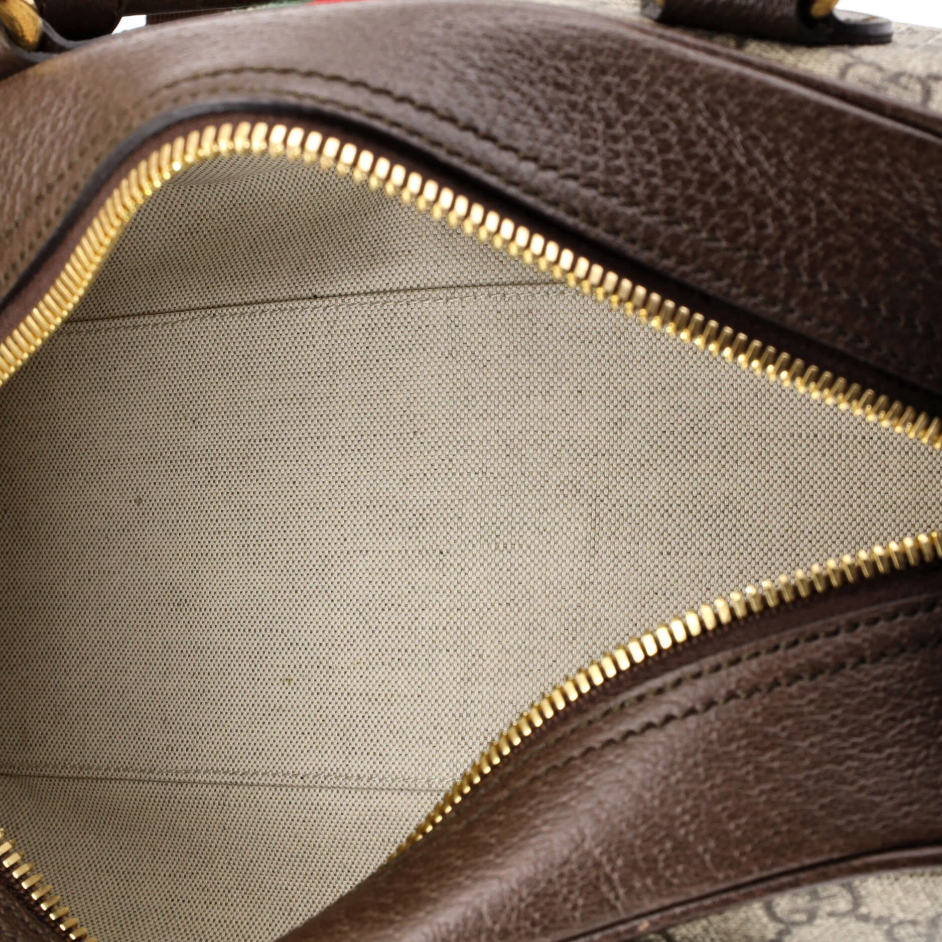 Ophidia Convertible Boston Top Handle Bag GG Coated Canvas with Leather Medium - Image 5
