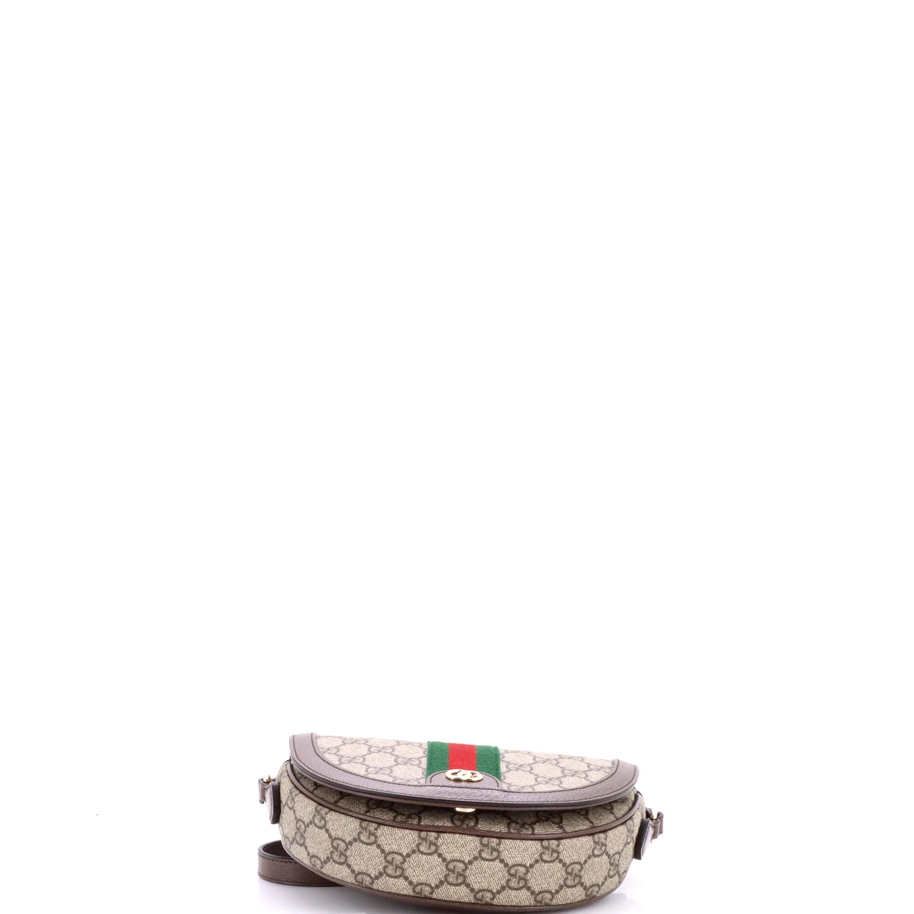Ophidia Curved Flap Shoulder Bag GG Coated Canvas Mini - Image 4