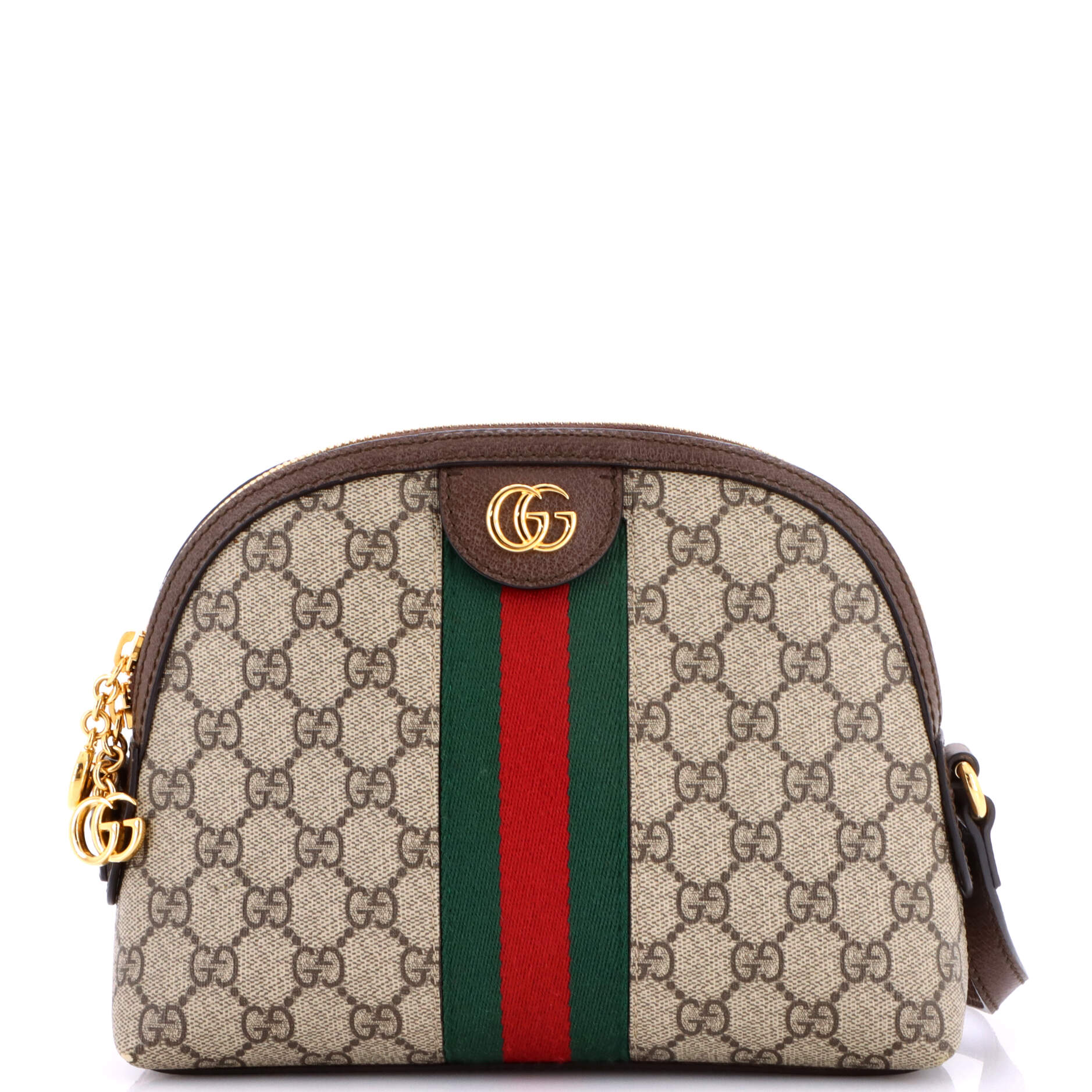 Ophidia Dome Shoulder Bag GG Coated Canvas Small