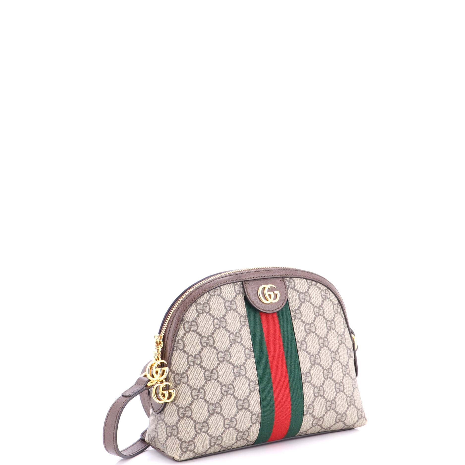 Ophidia Dome Shoulder Bag GG Coated Canvas Small - Image 2