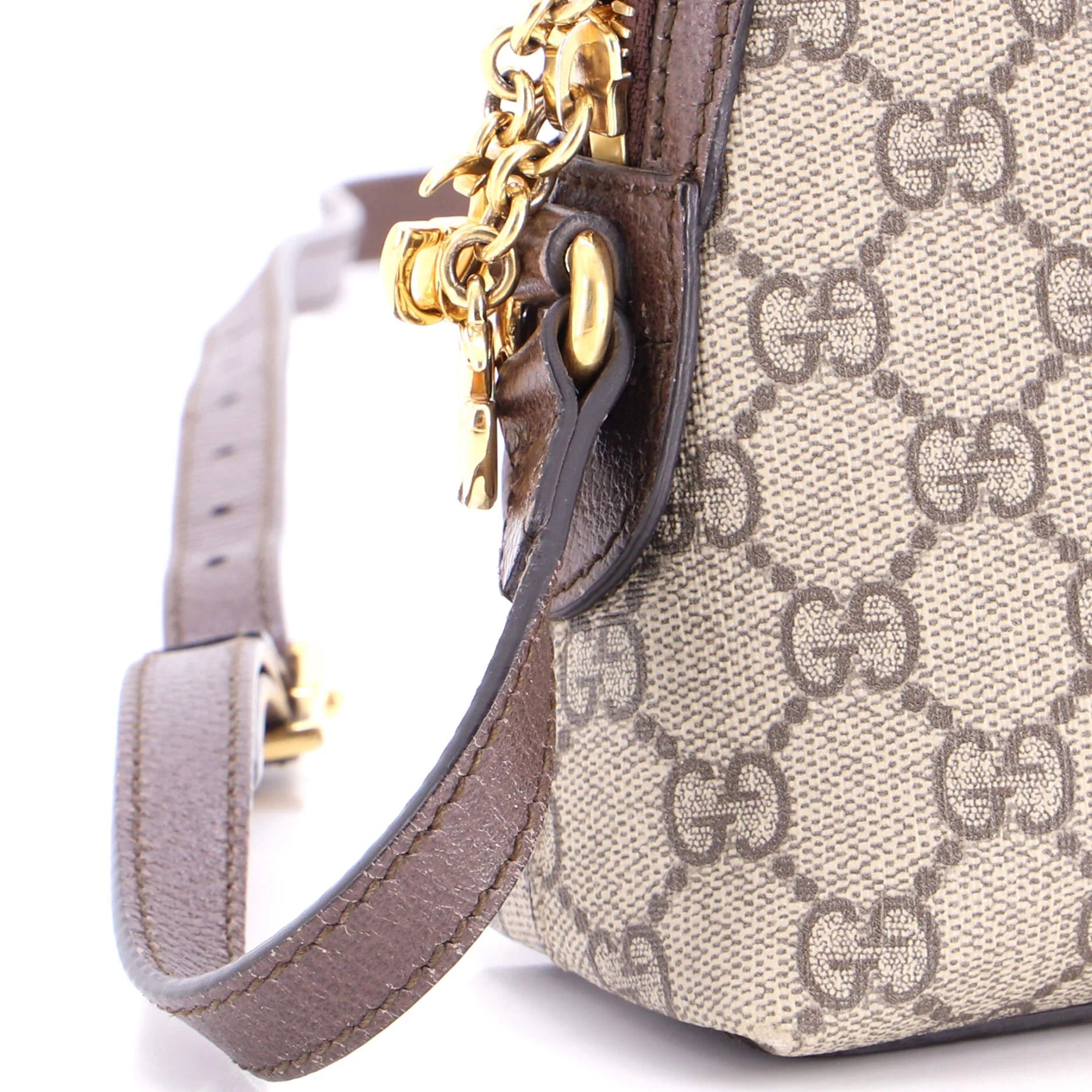 Ophidia Dome Shoulder Bag GG Coated Canvas Small - Image 6
