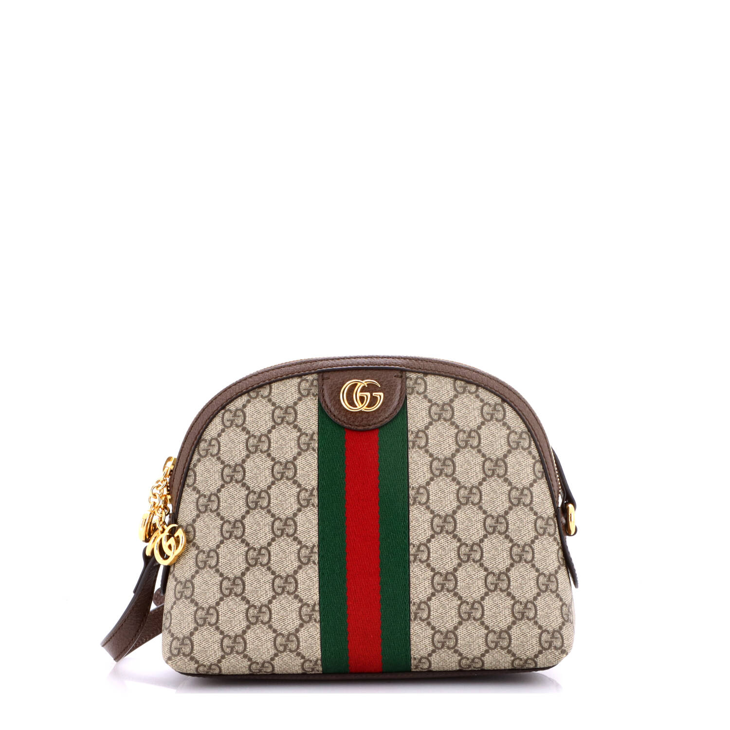 Ophidia Dome Shoulder Bag GG Coated Canvas Small