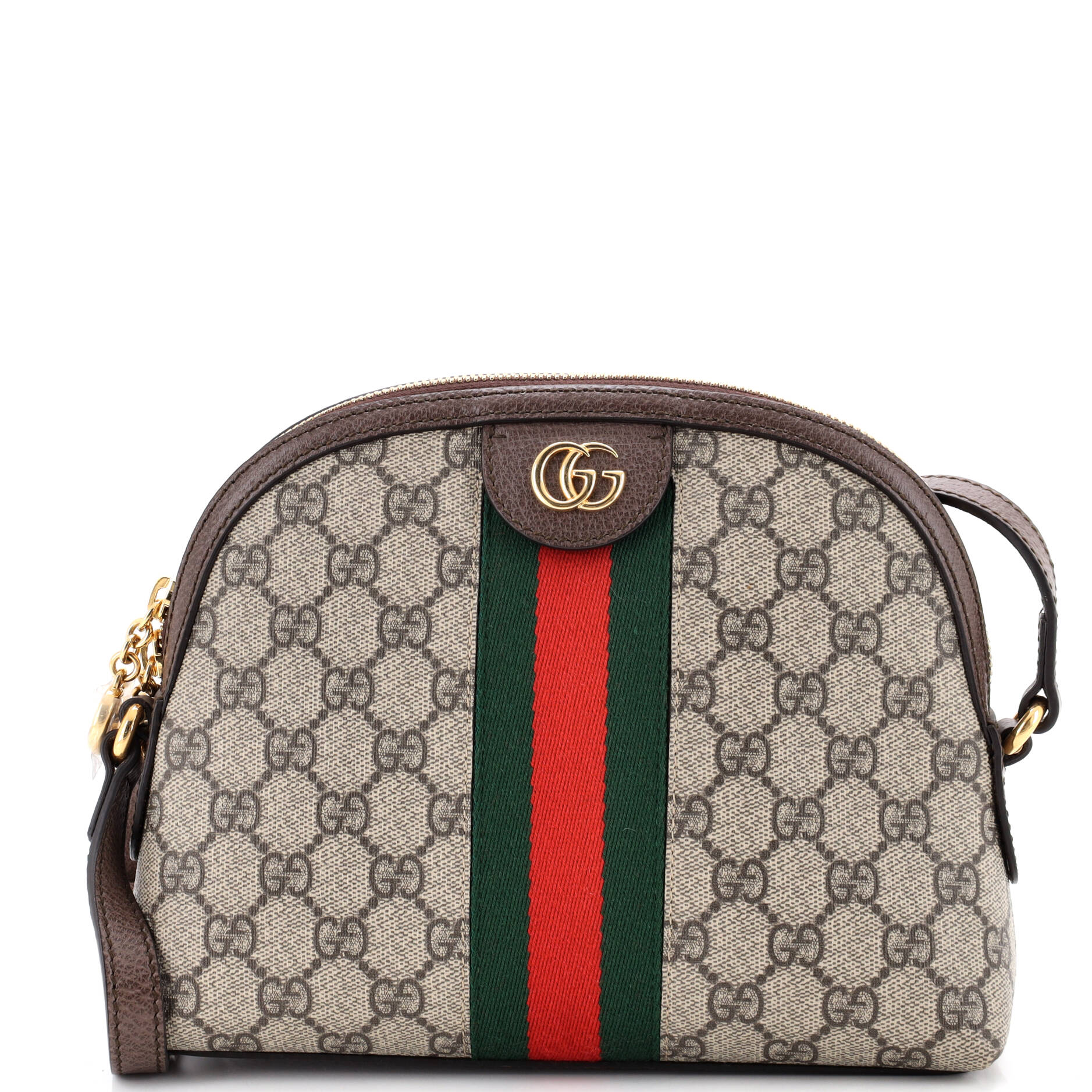 Ophidia Dome Shoulder Bag GG Coated Canvas Small