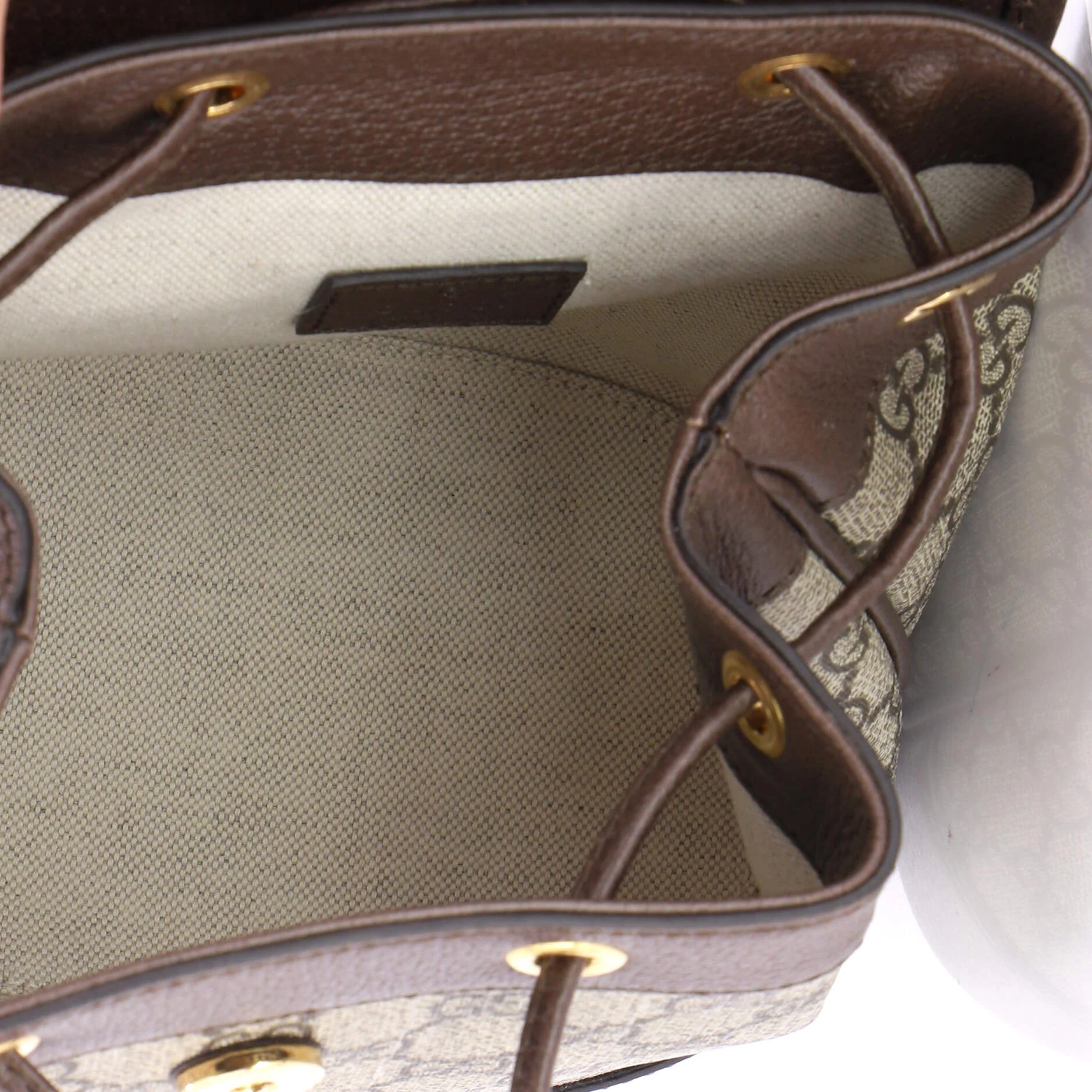 Ophidia Flap Backpack GG Coated Canvas Mini - Image 5