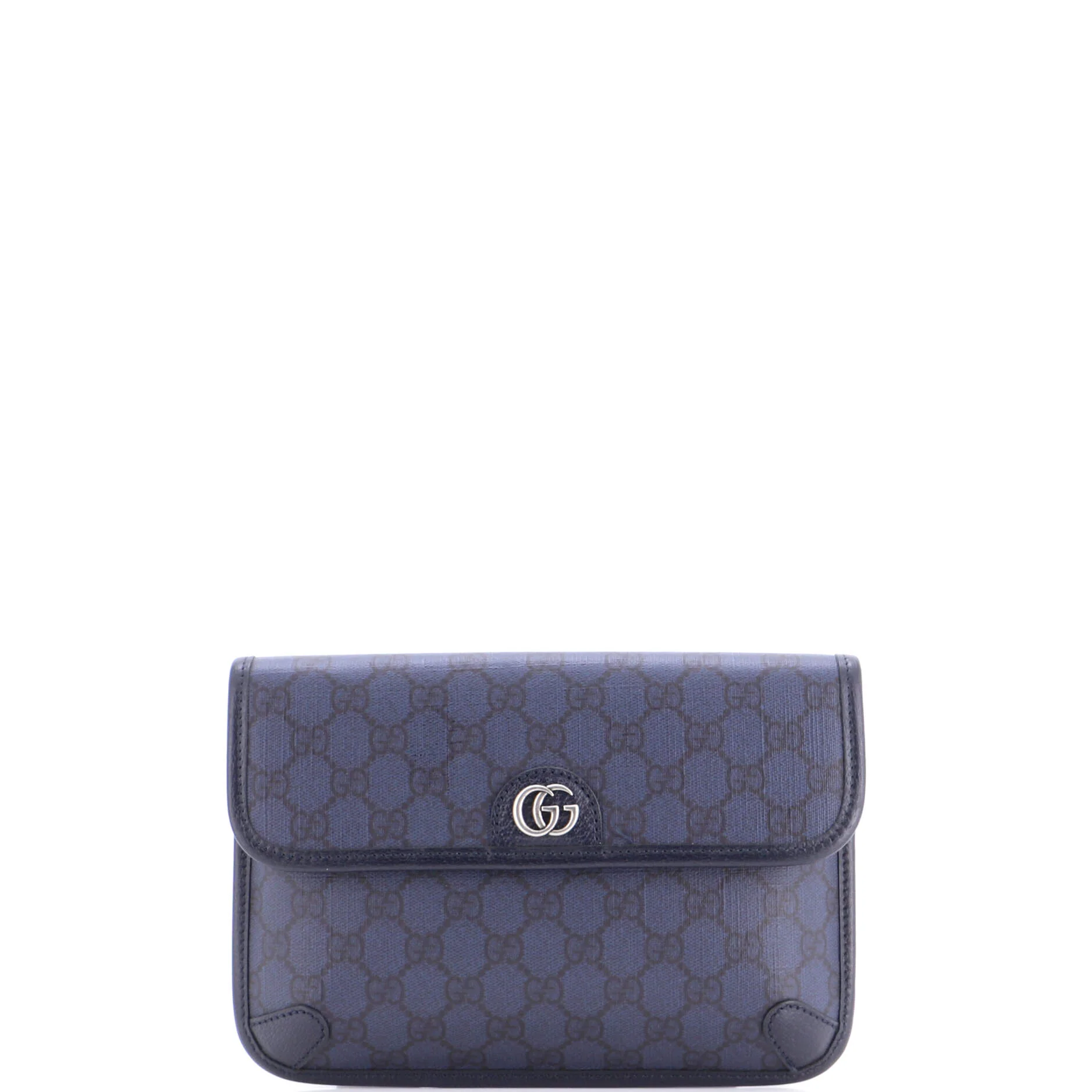 Ophidia Flap Belt Bag GG Coated Canvas with Leather
