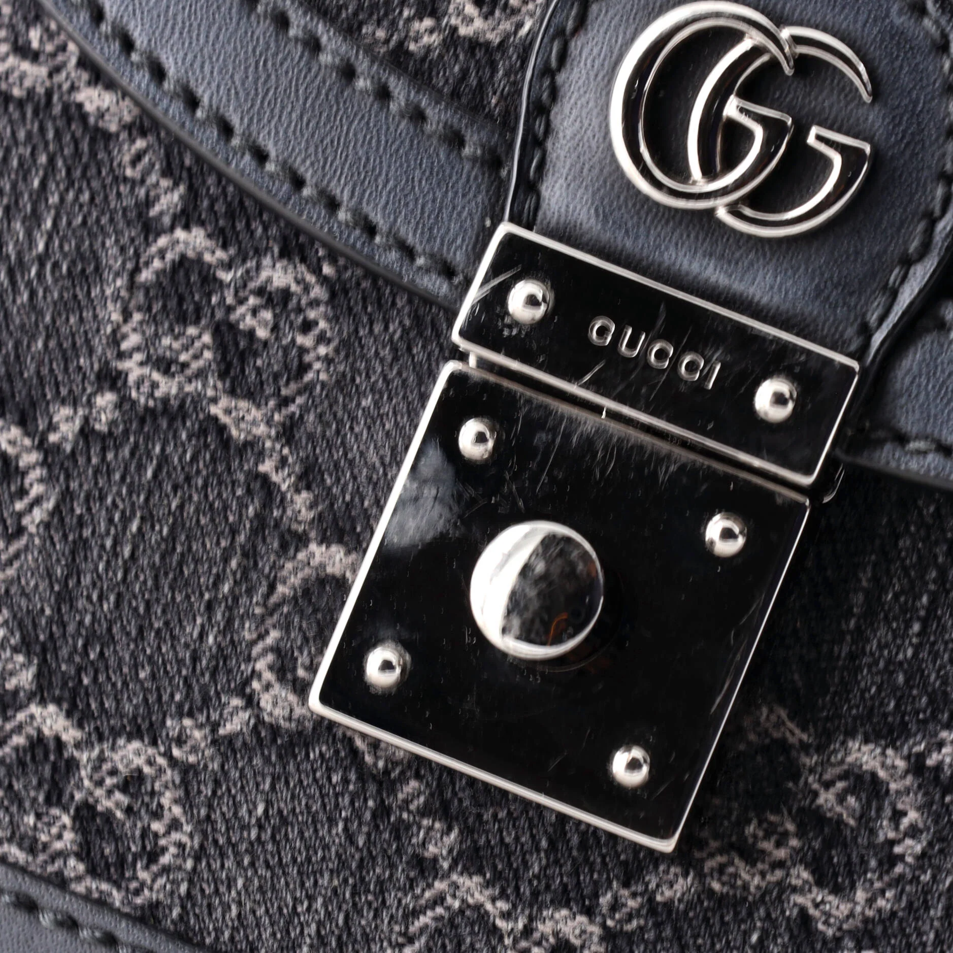 Ophidia Flap Top Handle Bag GG Canvas Mini - Image 6