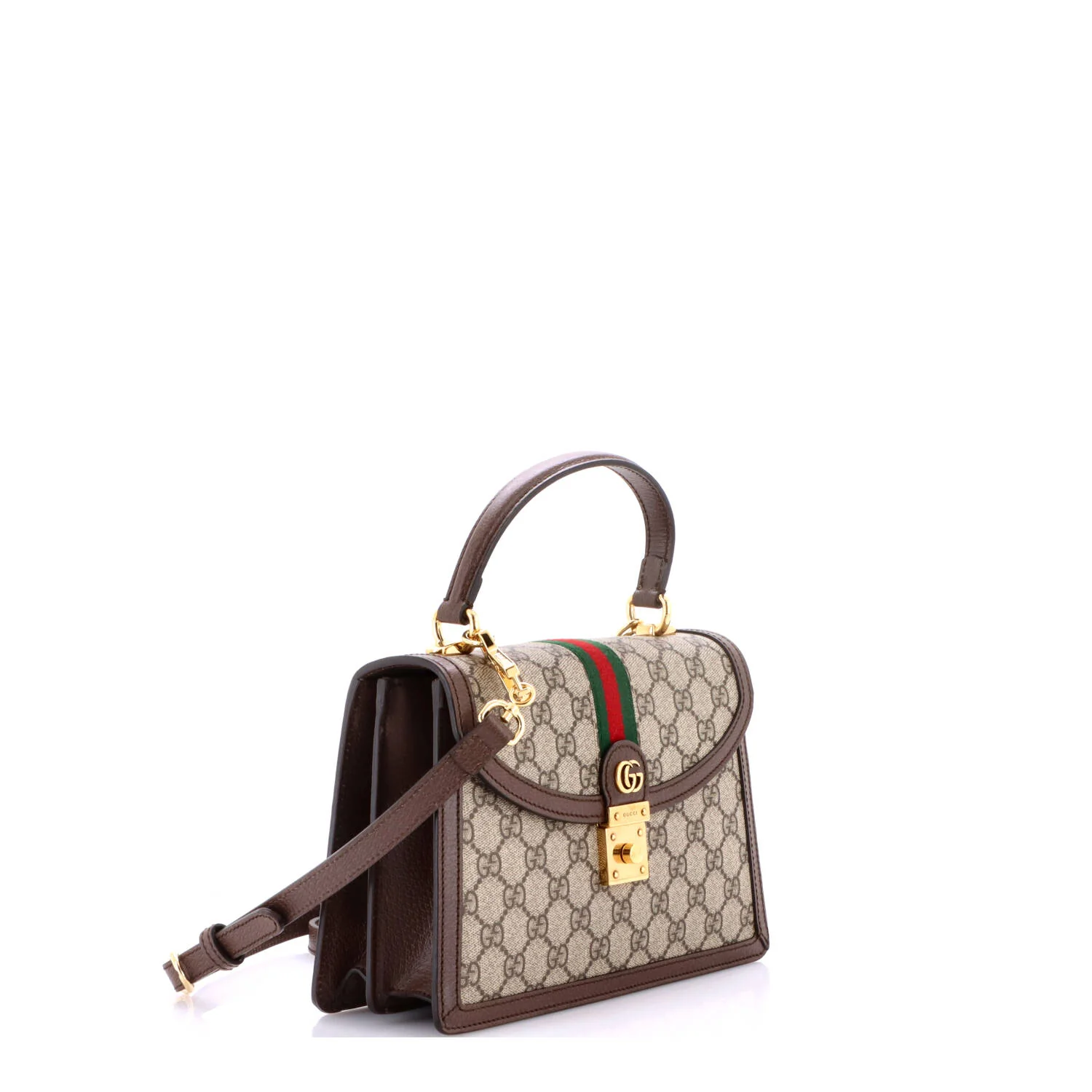 Ophidia Flap Top Handle Bag GG Coated Canvas Small - Image 2