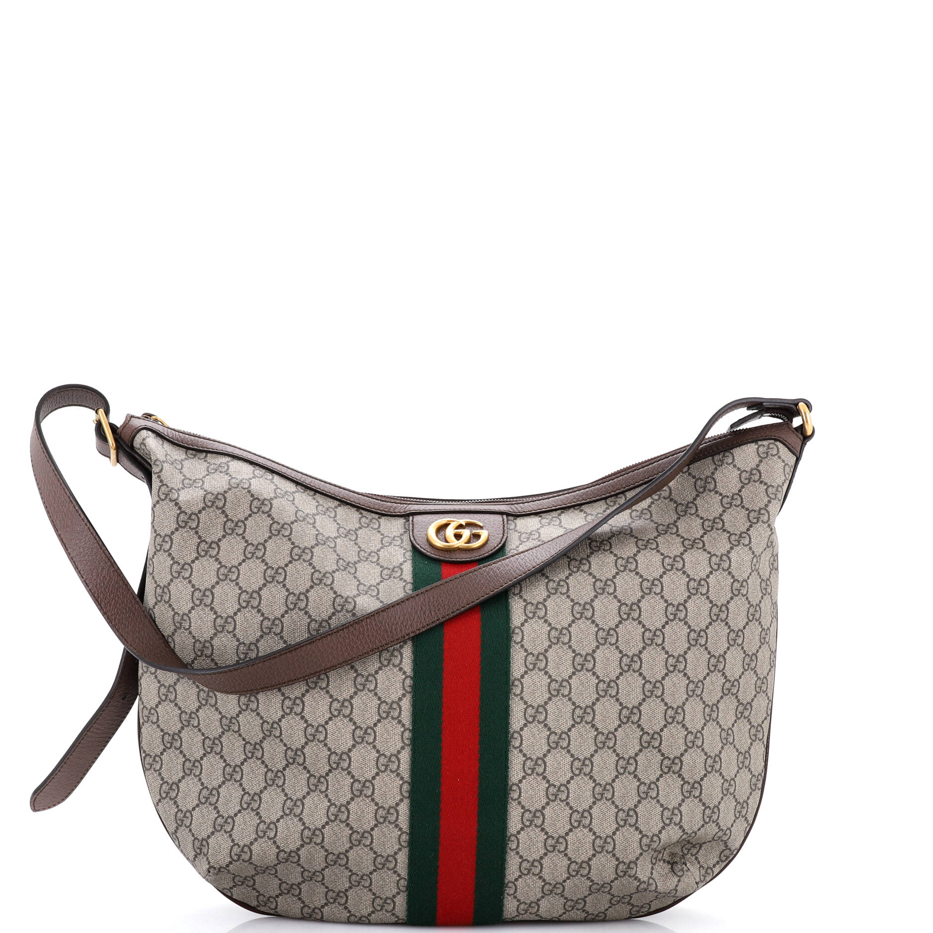 Ophidia Half Moon Hobo GG Coated Canvas Large