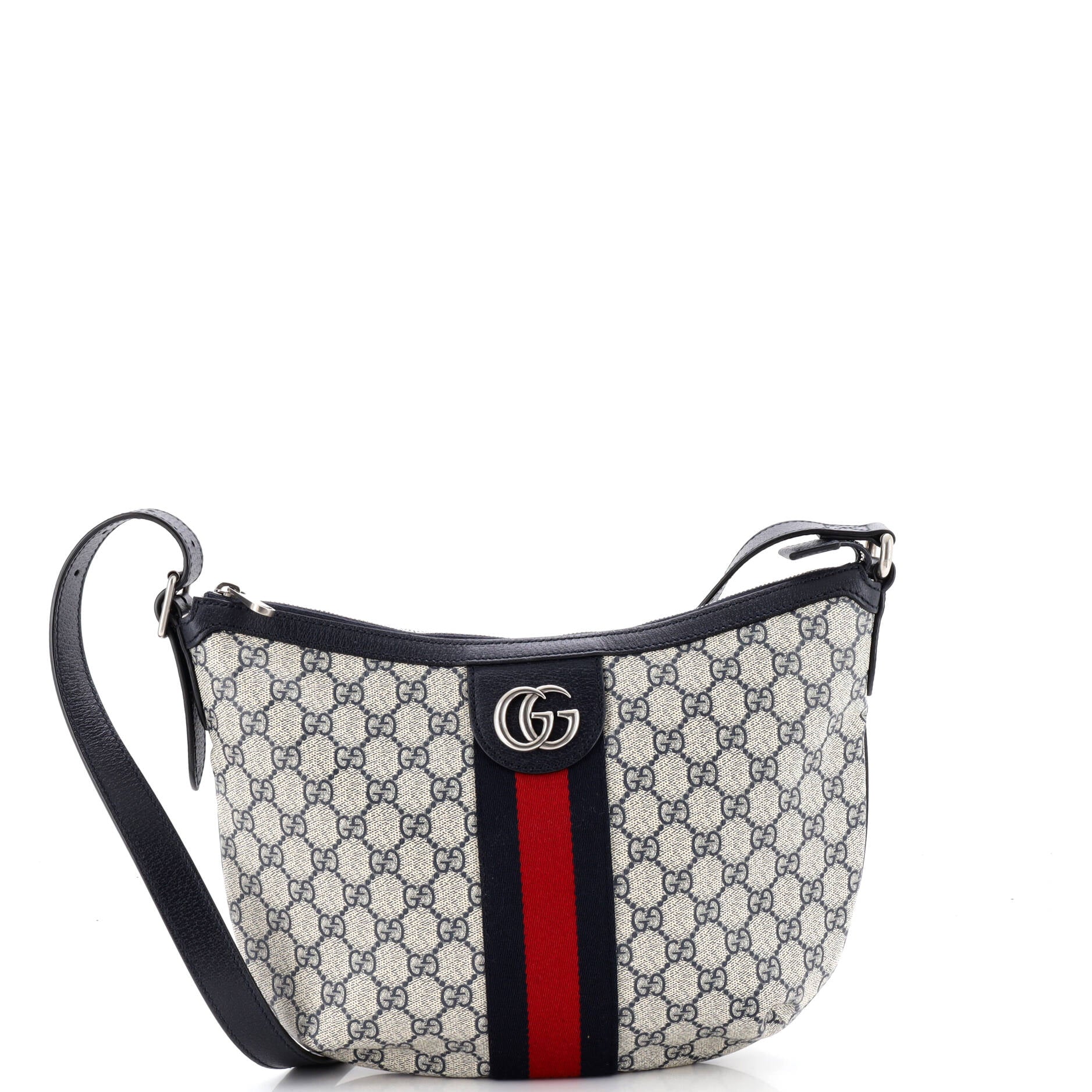 Ophidia Half Moon Hobo GG Coated Canvas Small