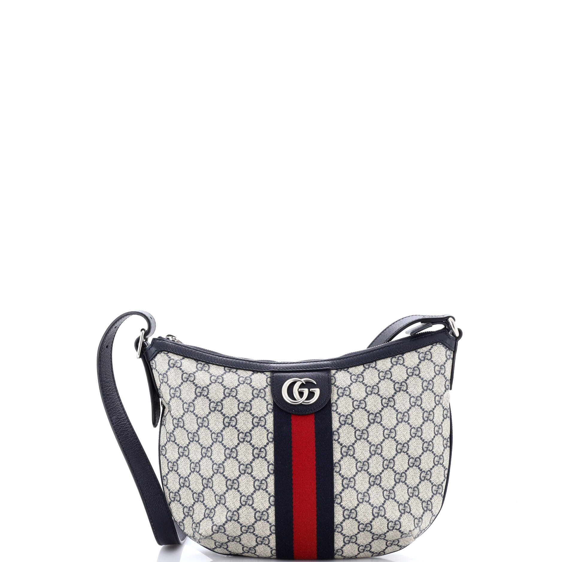 Ophidia Half Moon Hobo GG Coated Canvas Small