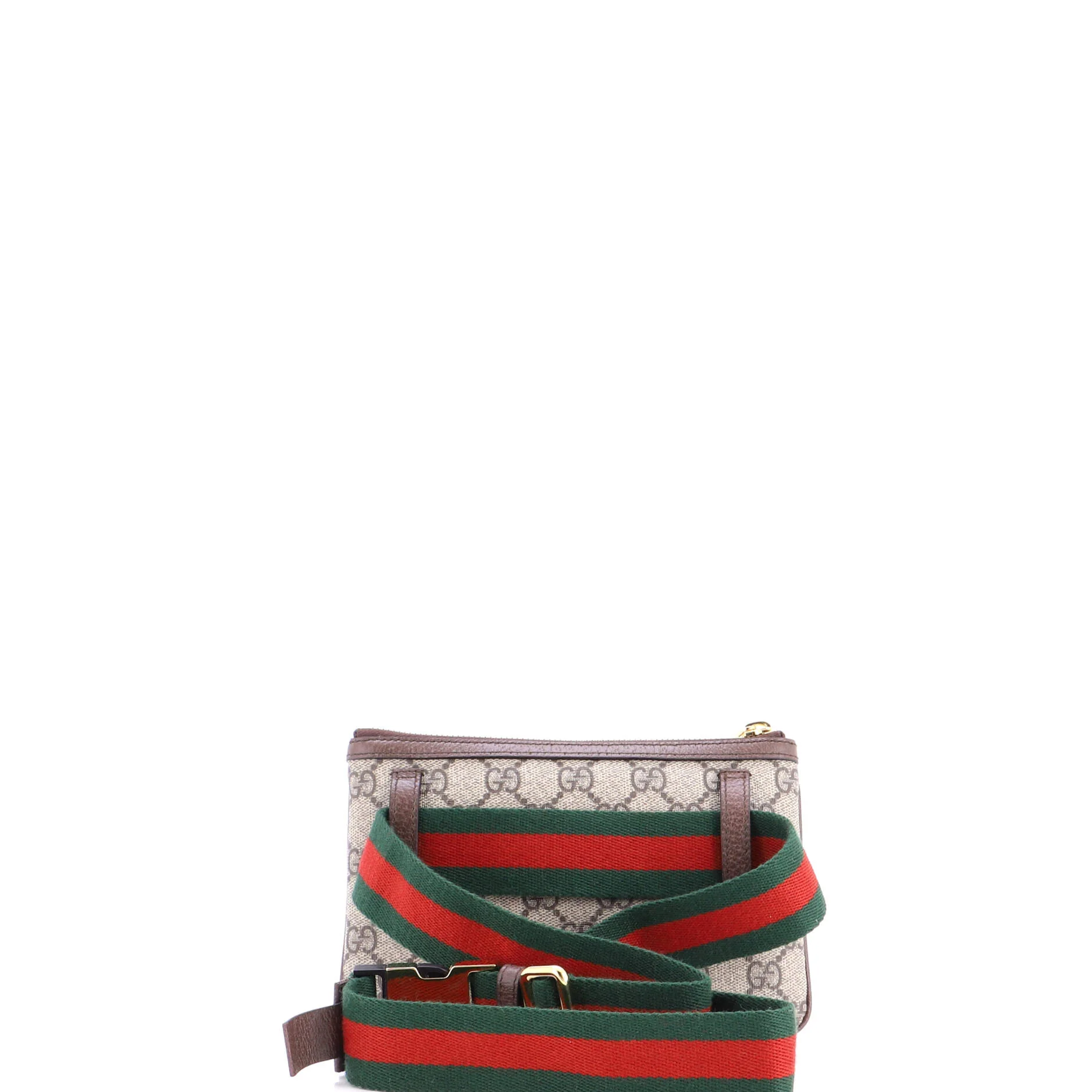 Ophidia Heart Utility Double Belt Bag GG Coated Canvas - Image 4