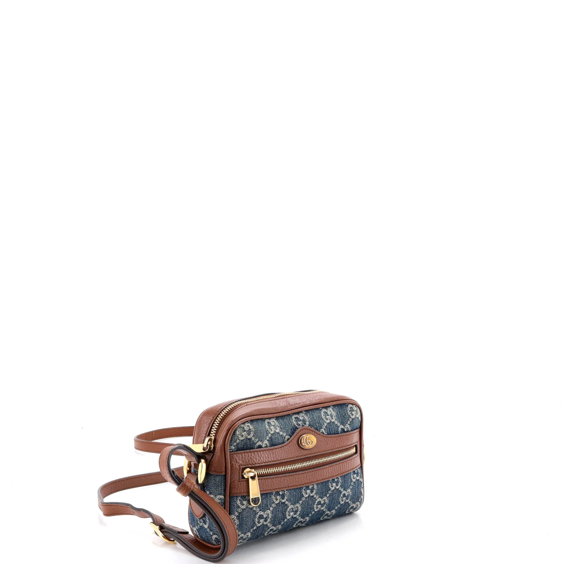Ophidia Shoulder Bag GG Denim Mini - Image 2