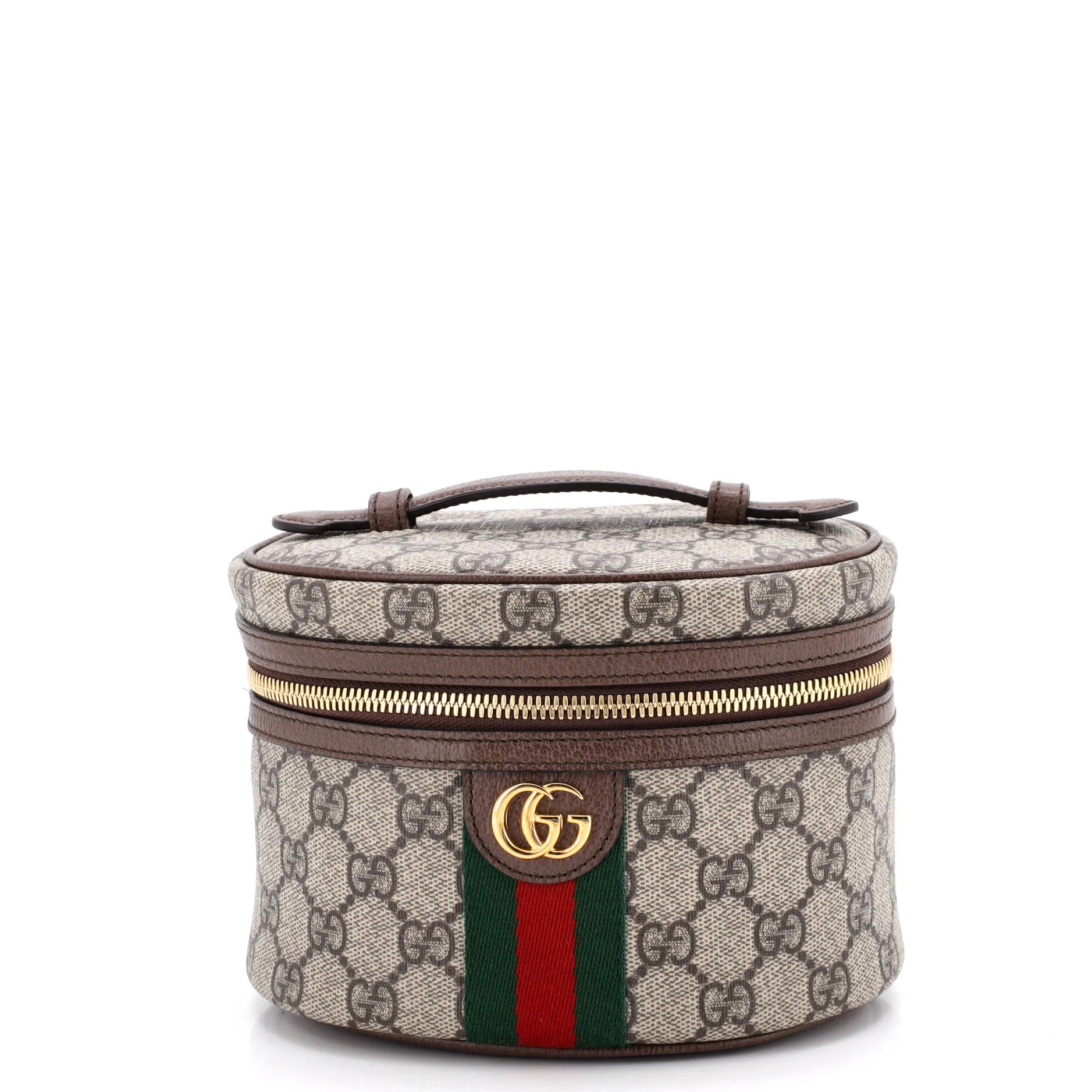 Ophidia Top Handle Cosmetic Case GG Coated Canvas Mini