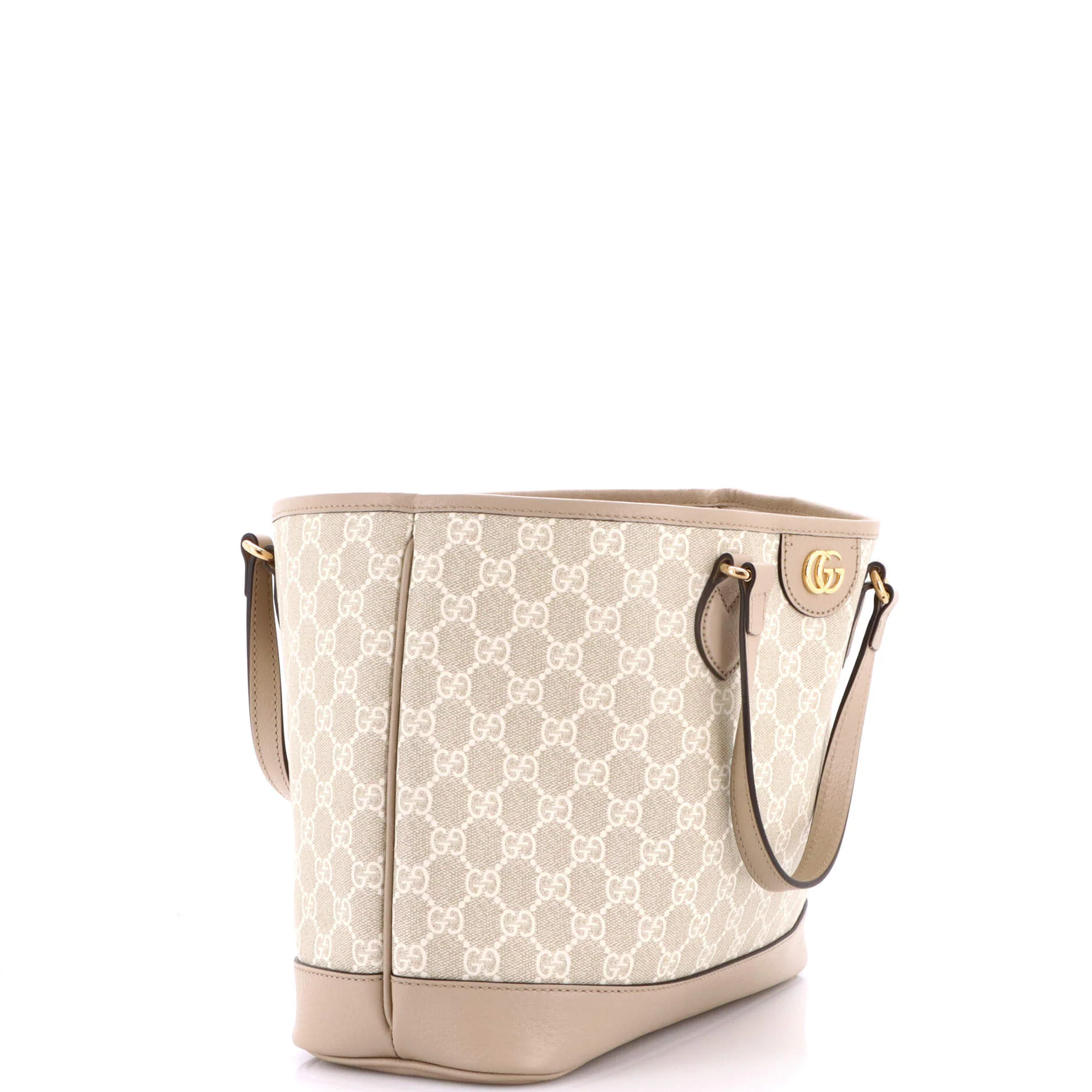 Ophidia Top Handle Shopping Tote GG Coated Canvas and Leather Small - Image 2