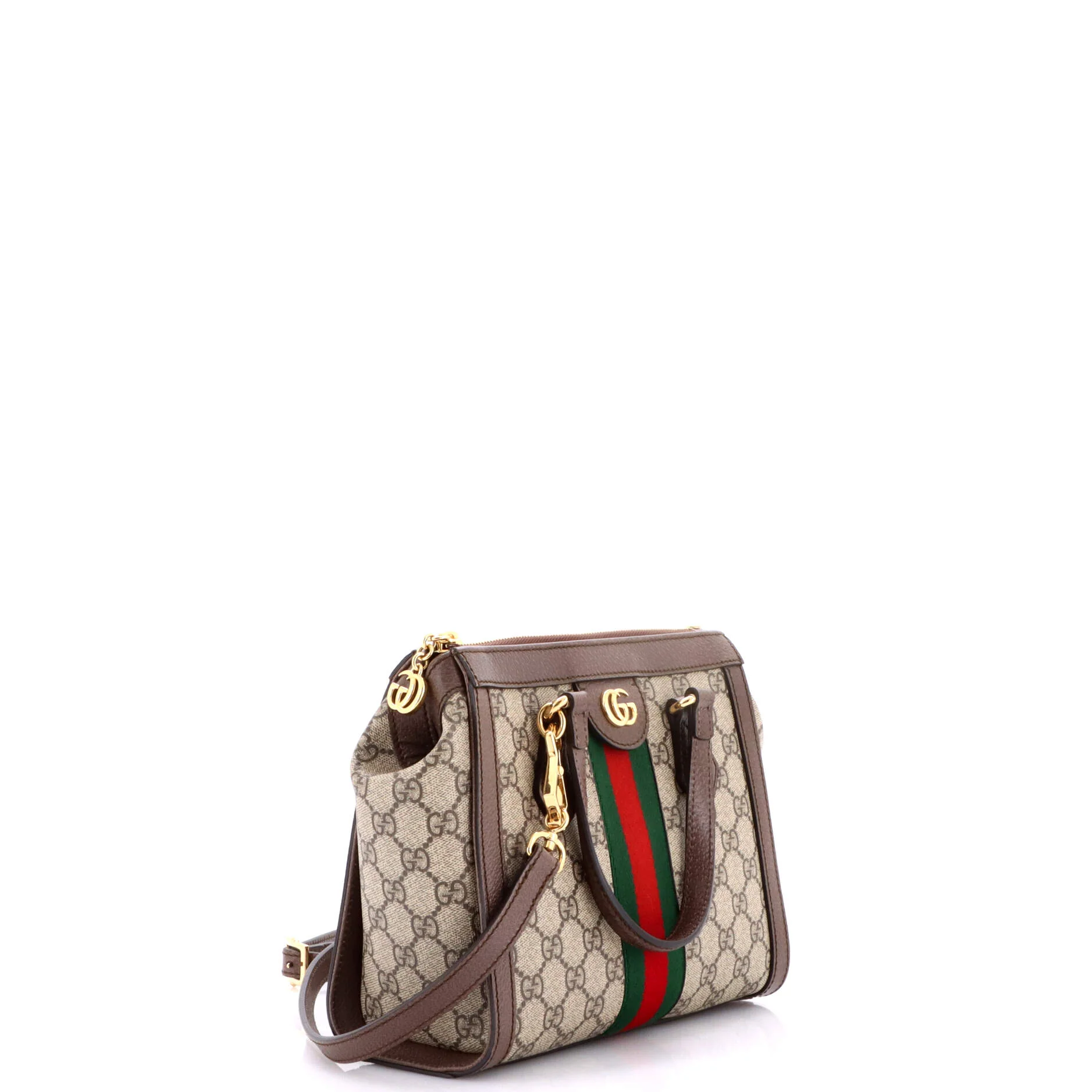 Ophidia Top Handle Tote GG Coated Canvas Small - Image 2