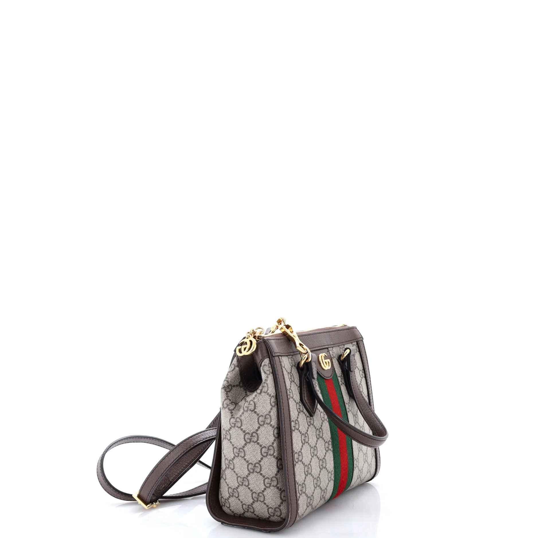 Ophidia Top Handle Tote GG Coated Canvas Small - Image 2