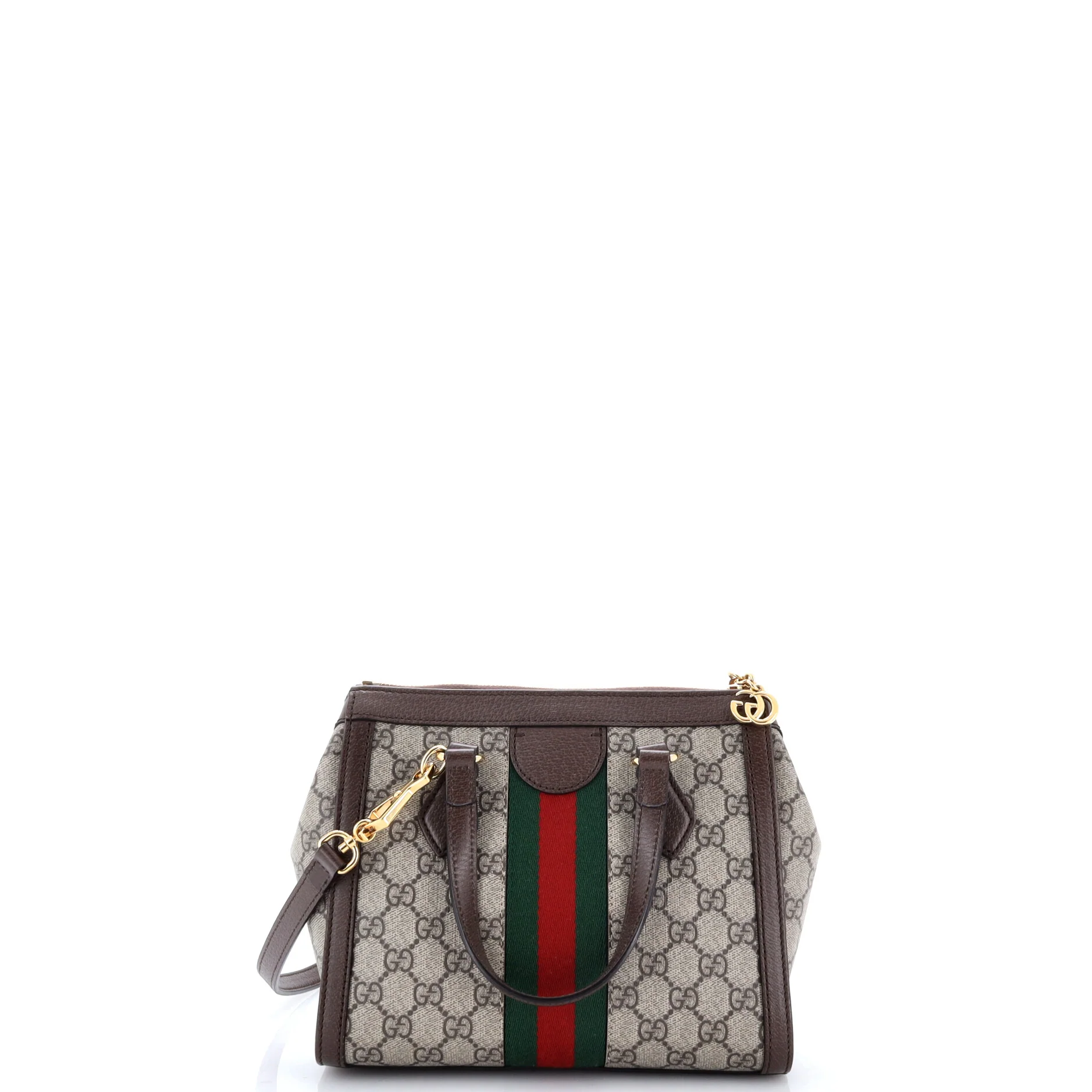 Ophidia Top Handle Tote GG Coated Canvas Small - Image 3