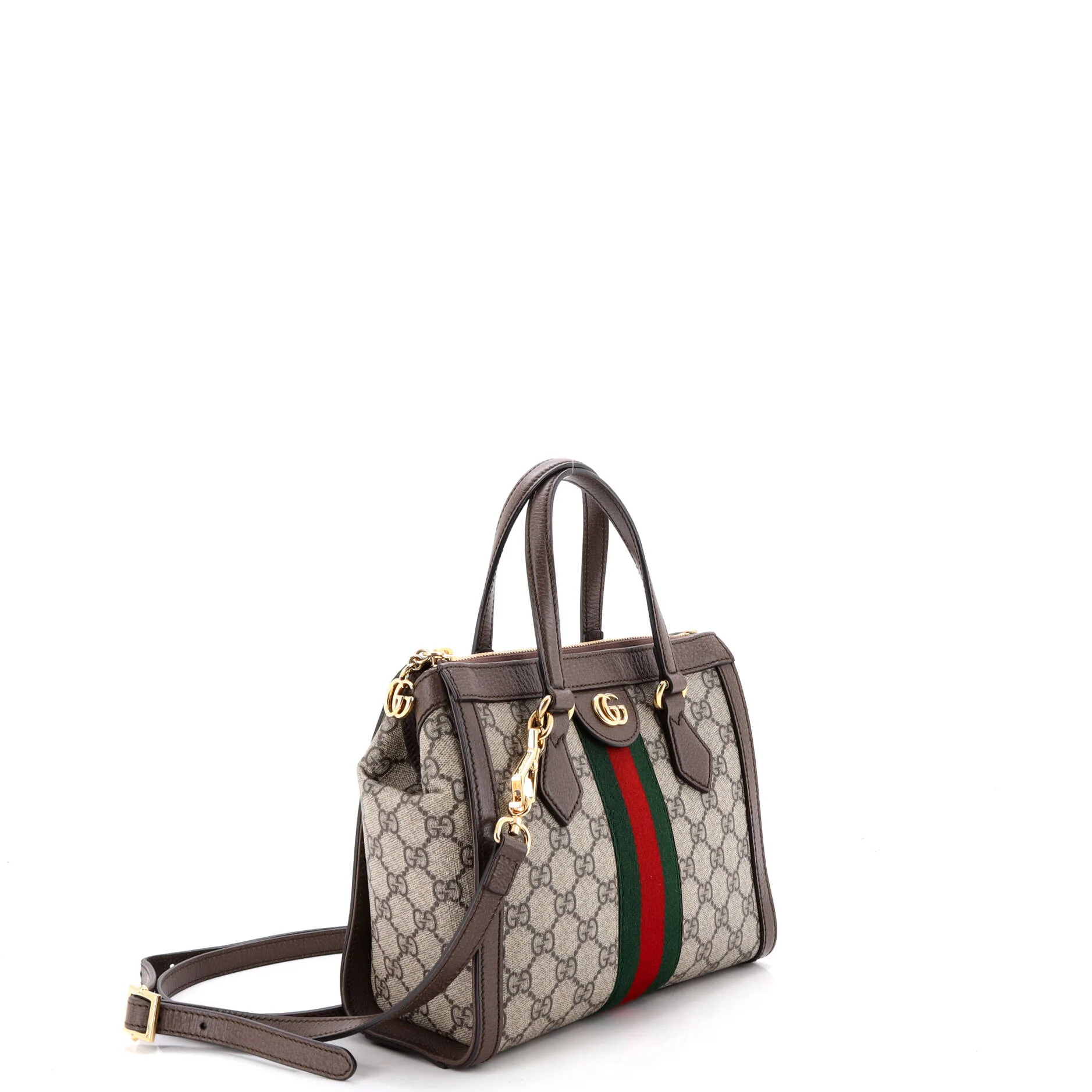 Ophidia Top Handle Tote GG Coated Canvas Small - Image 2
