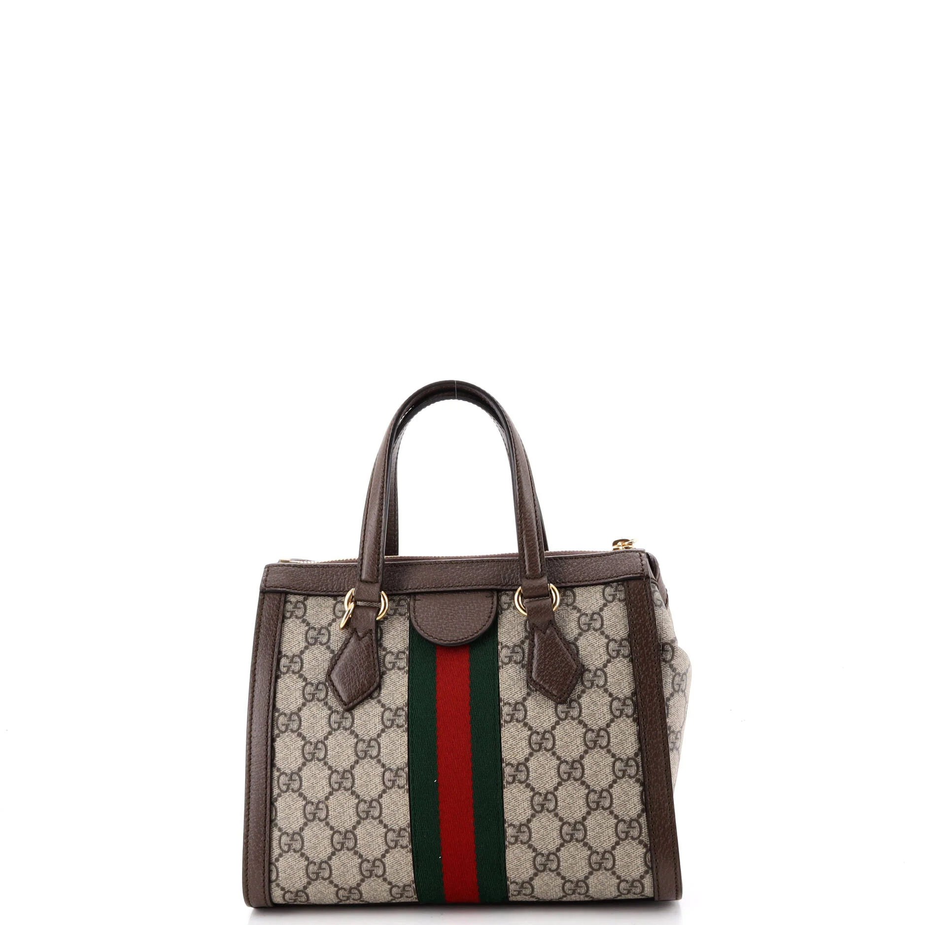 Ophidia Top Handle Tote GG Coated Canvas Small - Image 3