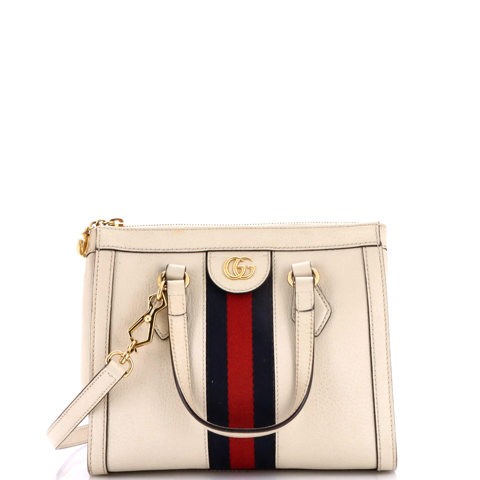 Ophidia Top Handle Tote Leather Small