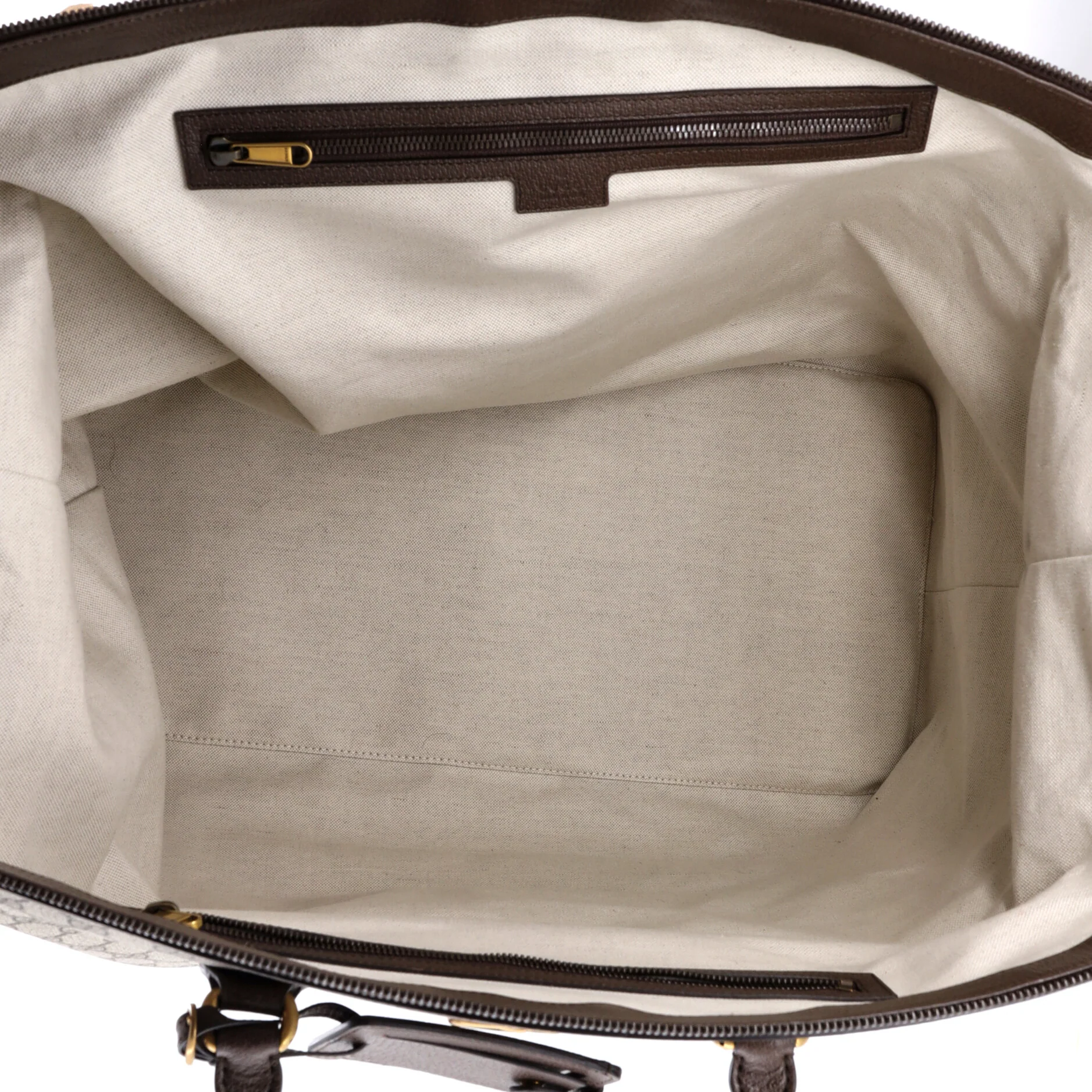 Ophidia Web Travel Bag GG Coated Canvas and Leather - Image 9