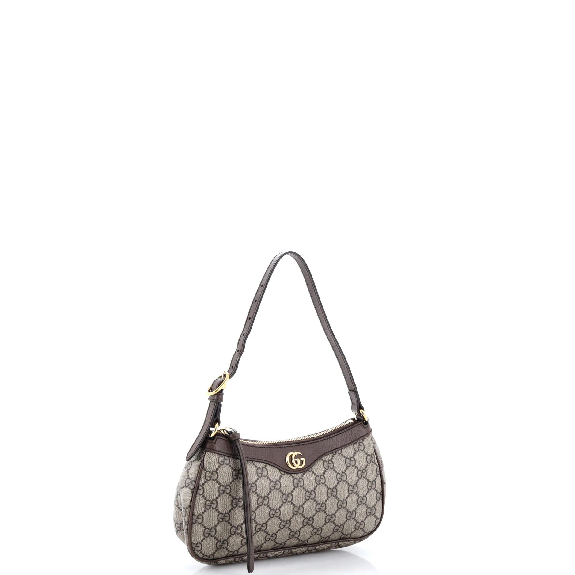 Ophidia Zip Pochette Shoulder Bag GG Coated Canvas with Leather Small - Image 2