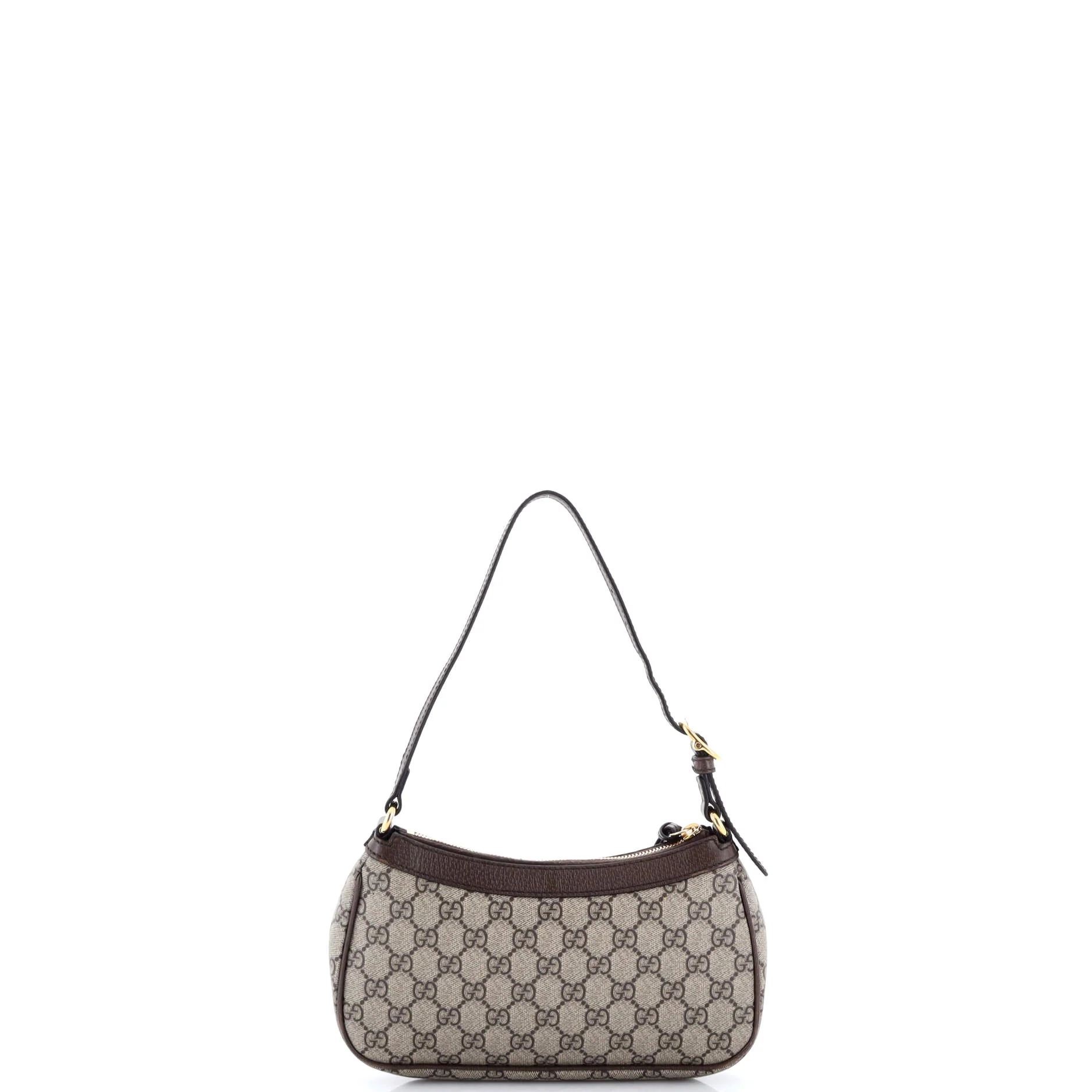 Ophidia Zip Pochette Shoulder Bag GG Coated Canvas with Leather Small - Image 3