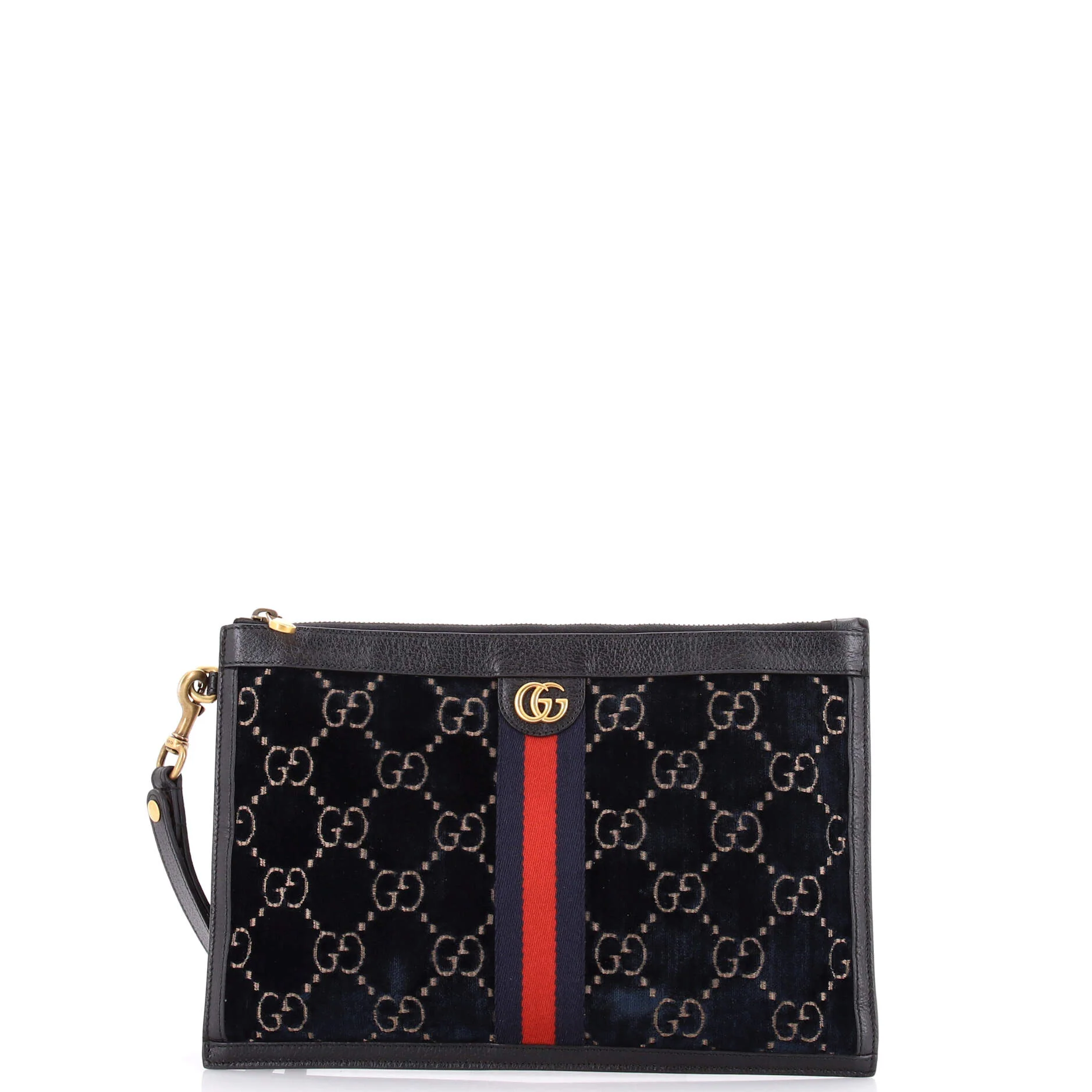 Ophidia Zip Pouch GG Velvet Large