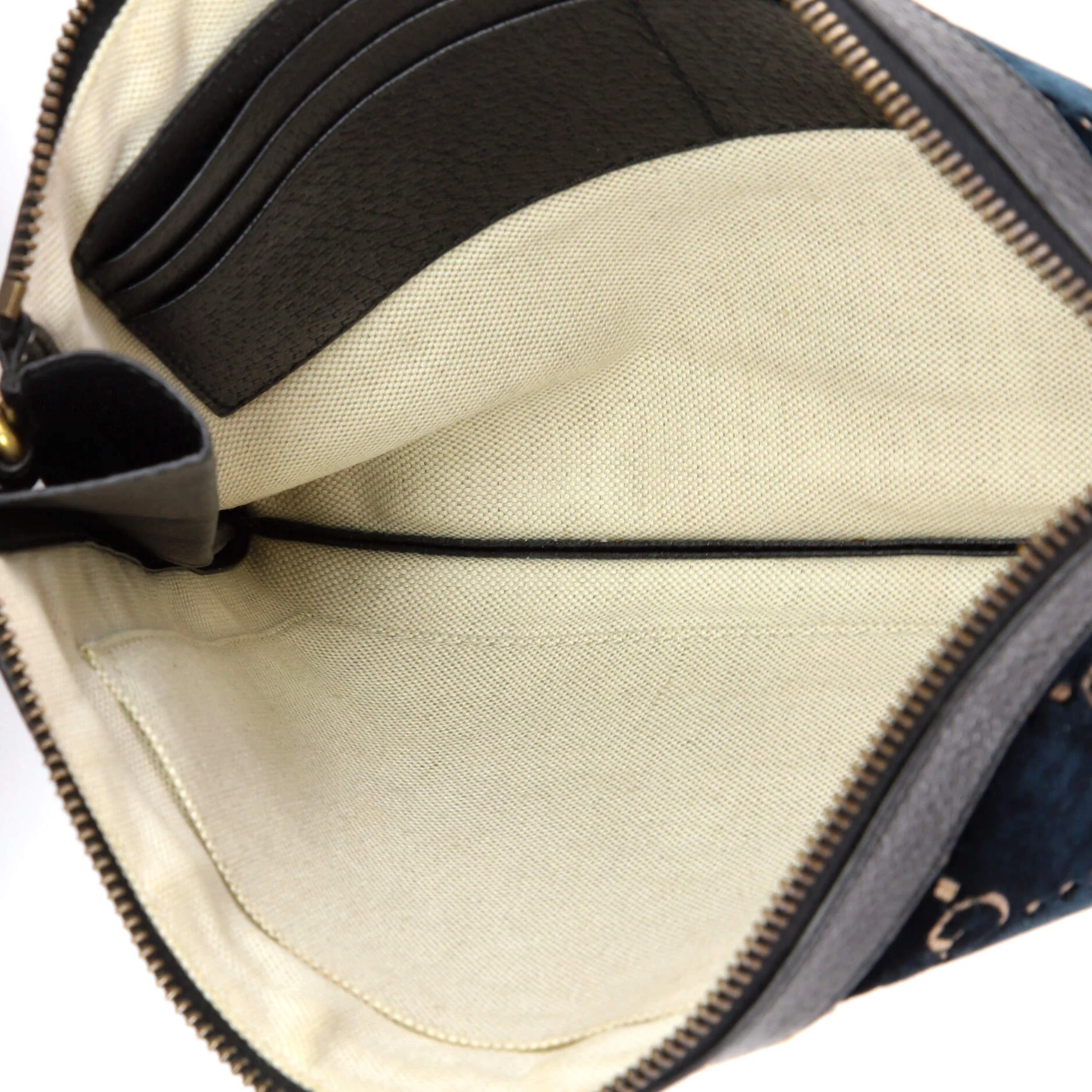 Ophidia Zip Pouch GG Velvet Large - Image 5
