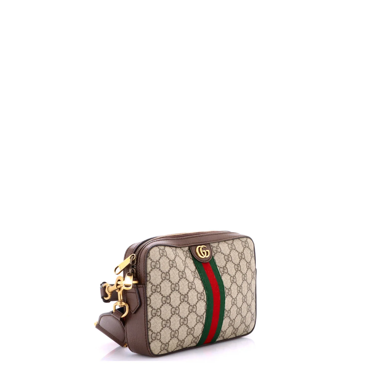 Ophidia Zip Wristlet Shoulder Bag GG Coated Canvas Small - Image 2
