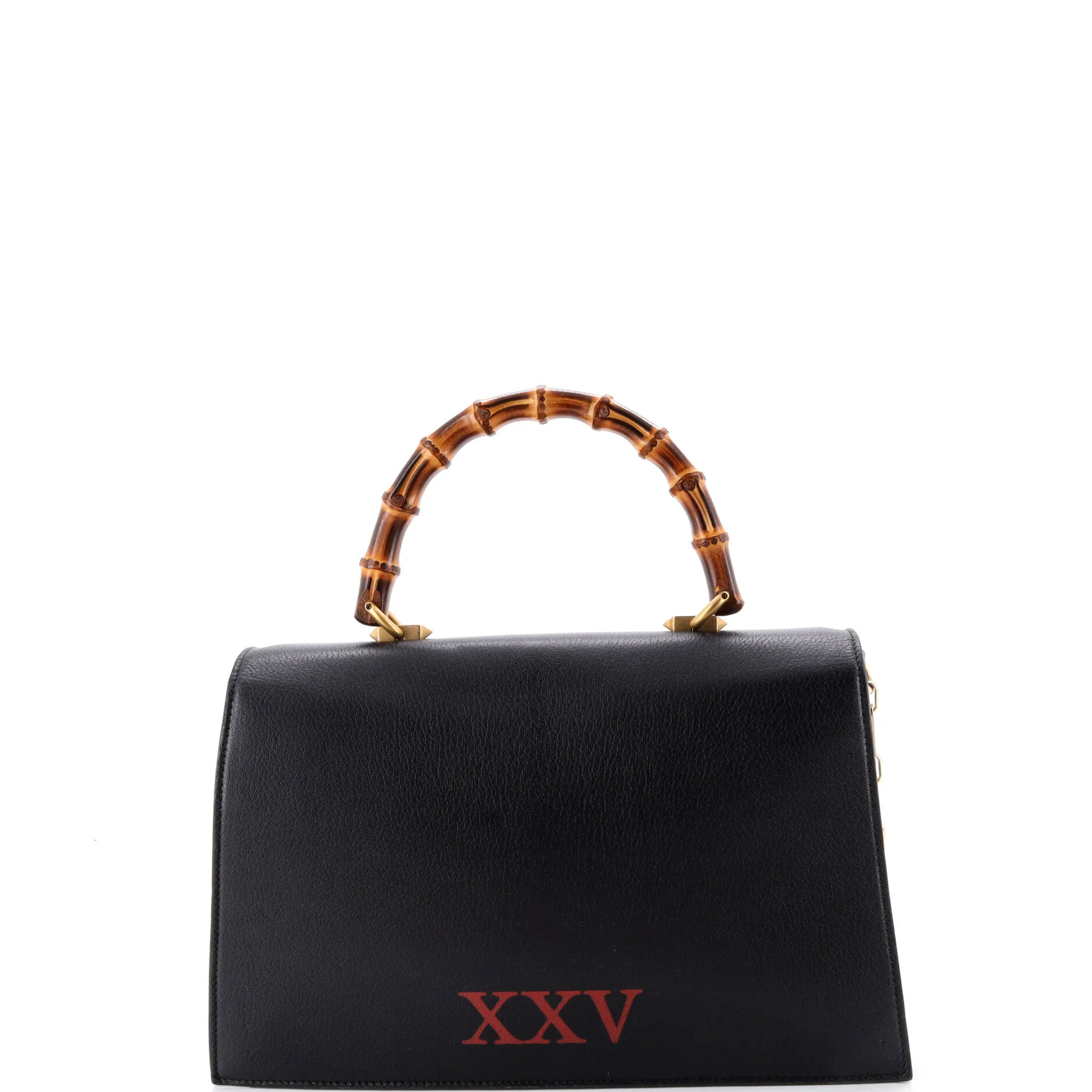 Ottilia Top Handle Bag Painted Leather with Snakeskin Medium - Image 3