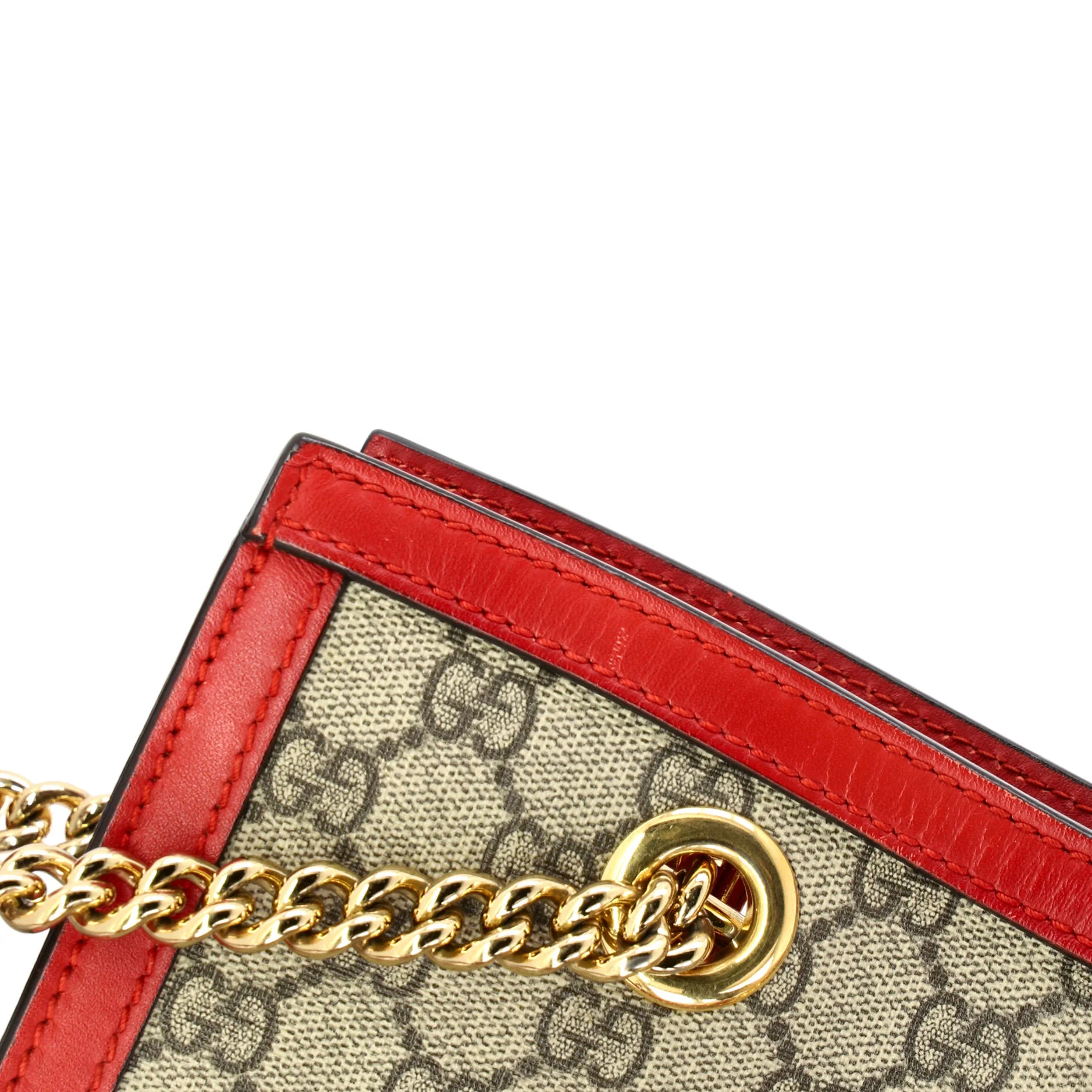 Padlock Chain Tote GG Coated Canvas with Leather Medium - Image 6