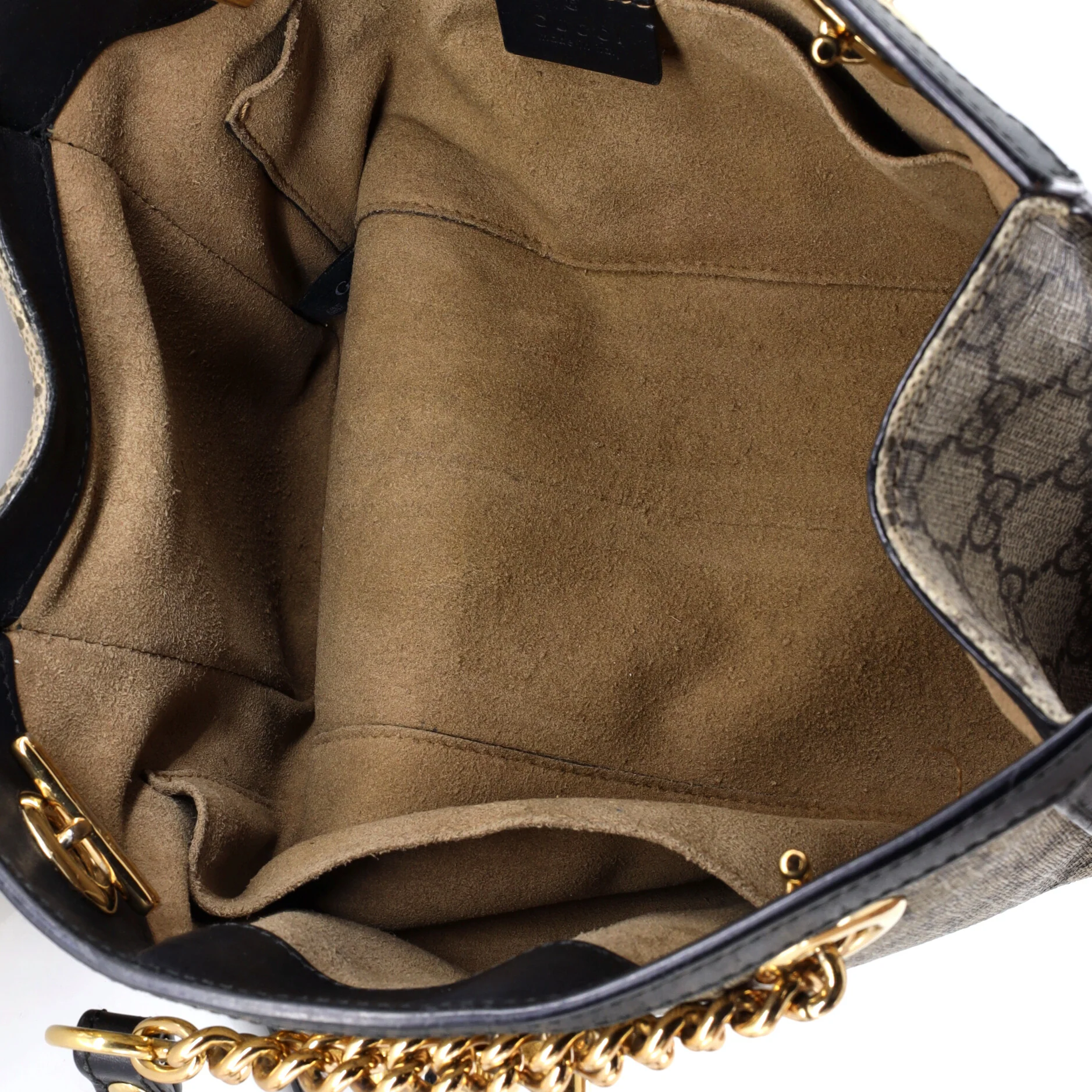 Padlock Chain Tote GG Coated Canvas with Leather Small - Image 5