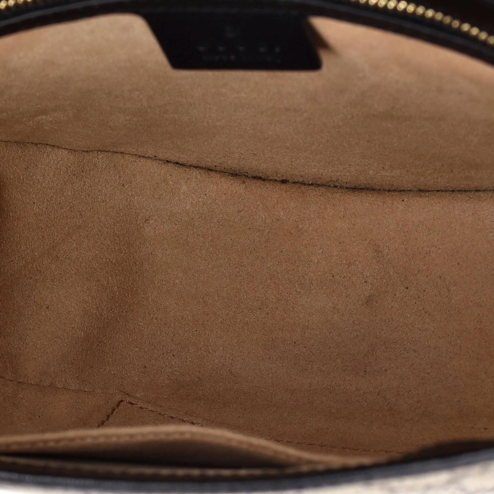 Padlock Saddle Shoulder Bag GG Coated Canvas and Leather Small - Image 5