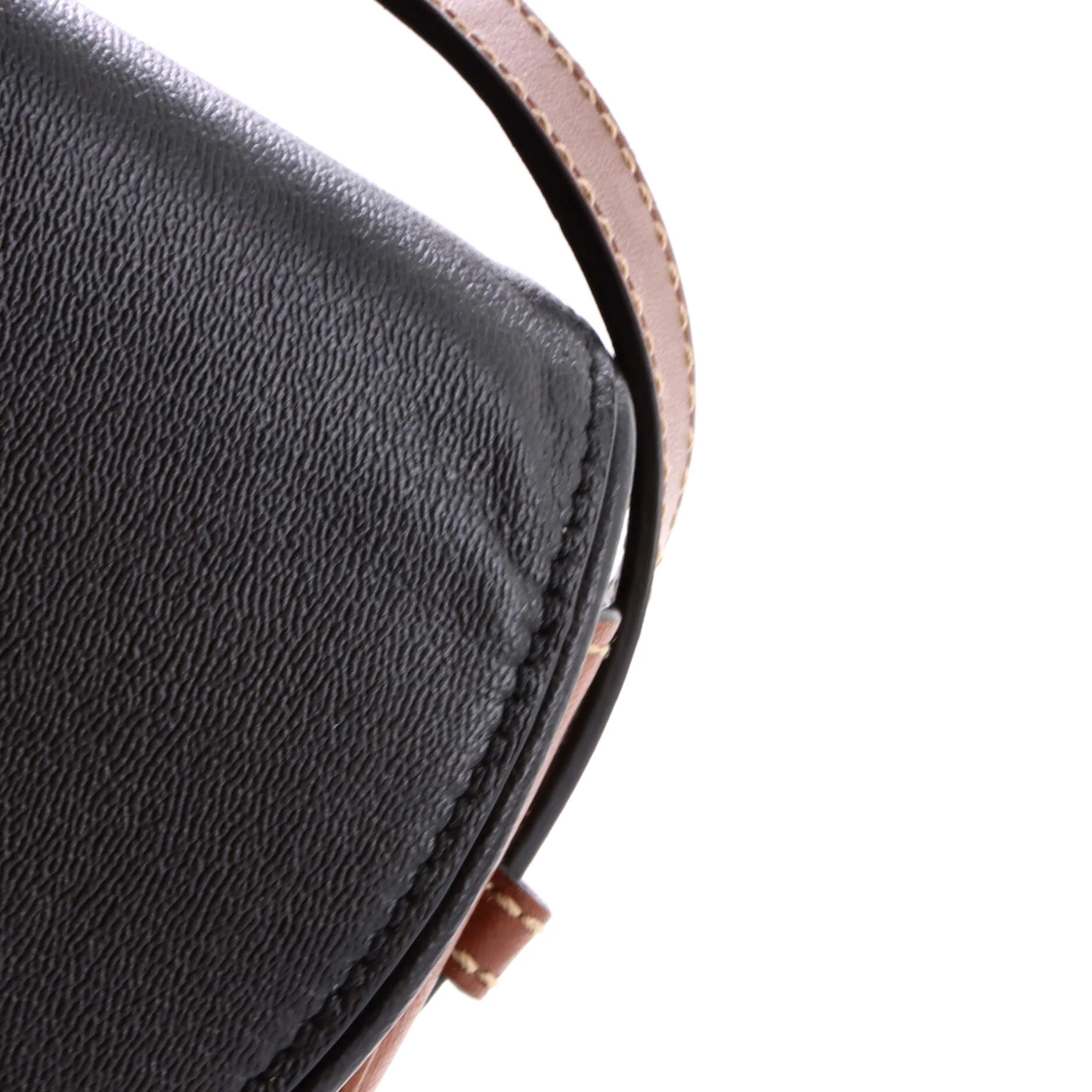 Padlock Saddle Shoulder Bag GG Coated Canvas and Leather Small - Image 6