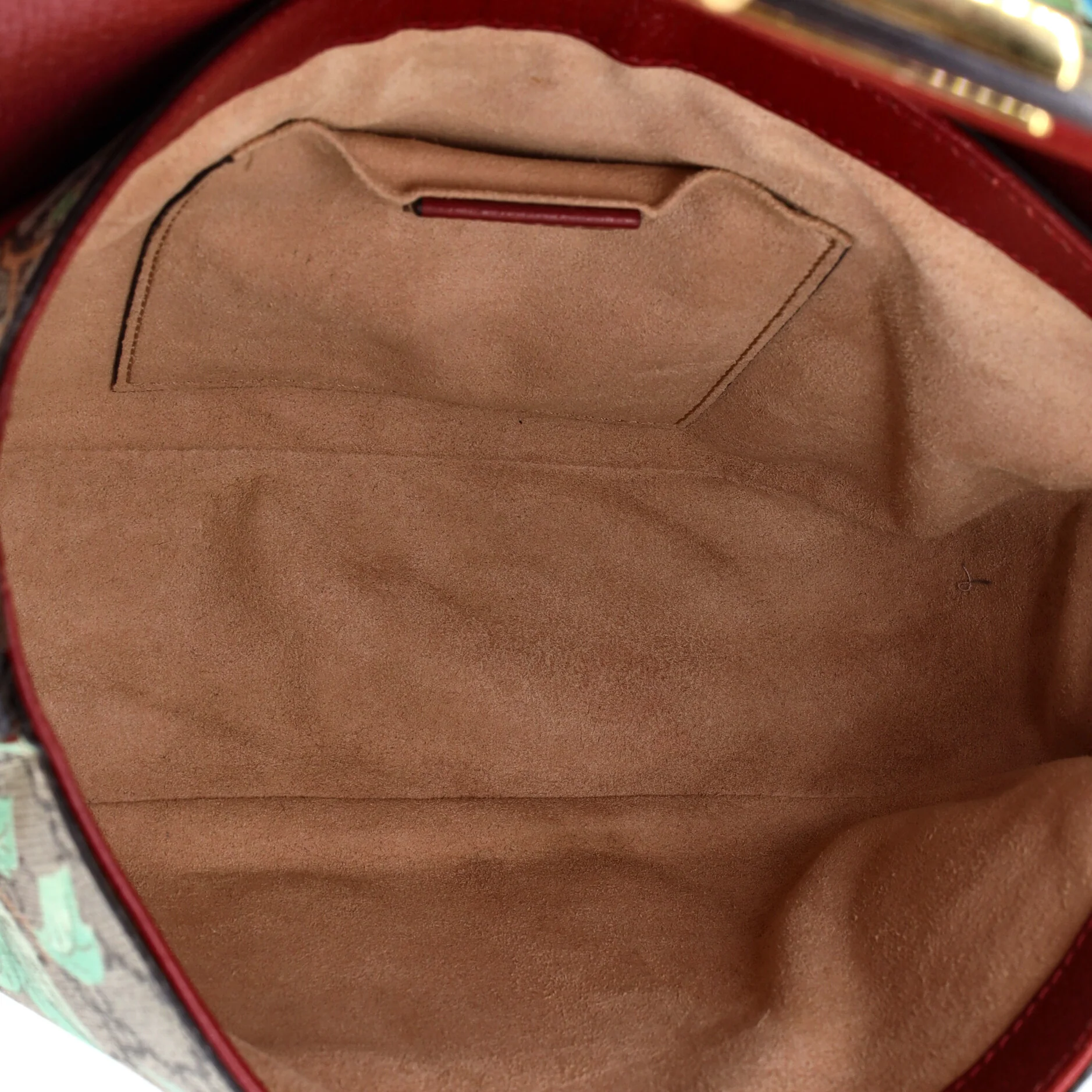 Padlock Saddle Shoulder Bag Tian Print GG Coated Canvas Medium - Image 5