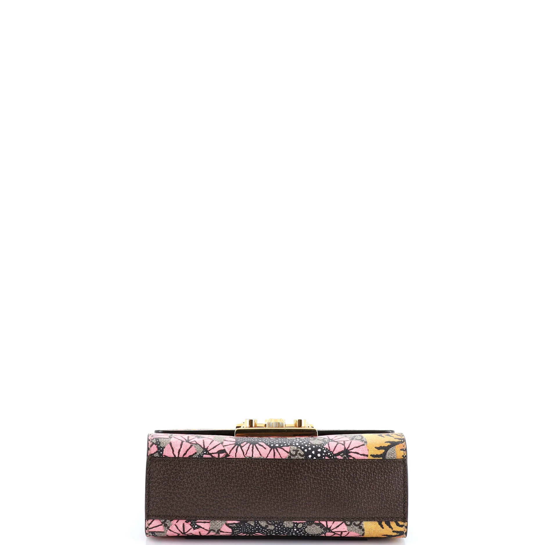 Padlock Shoulder Bag Bengal Print GG Coated Canvas Small - Image 4