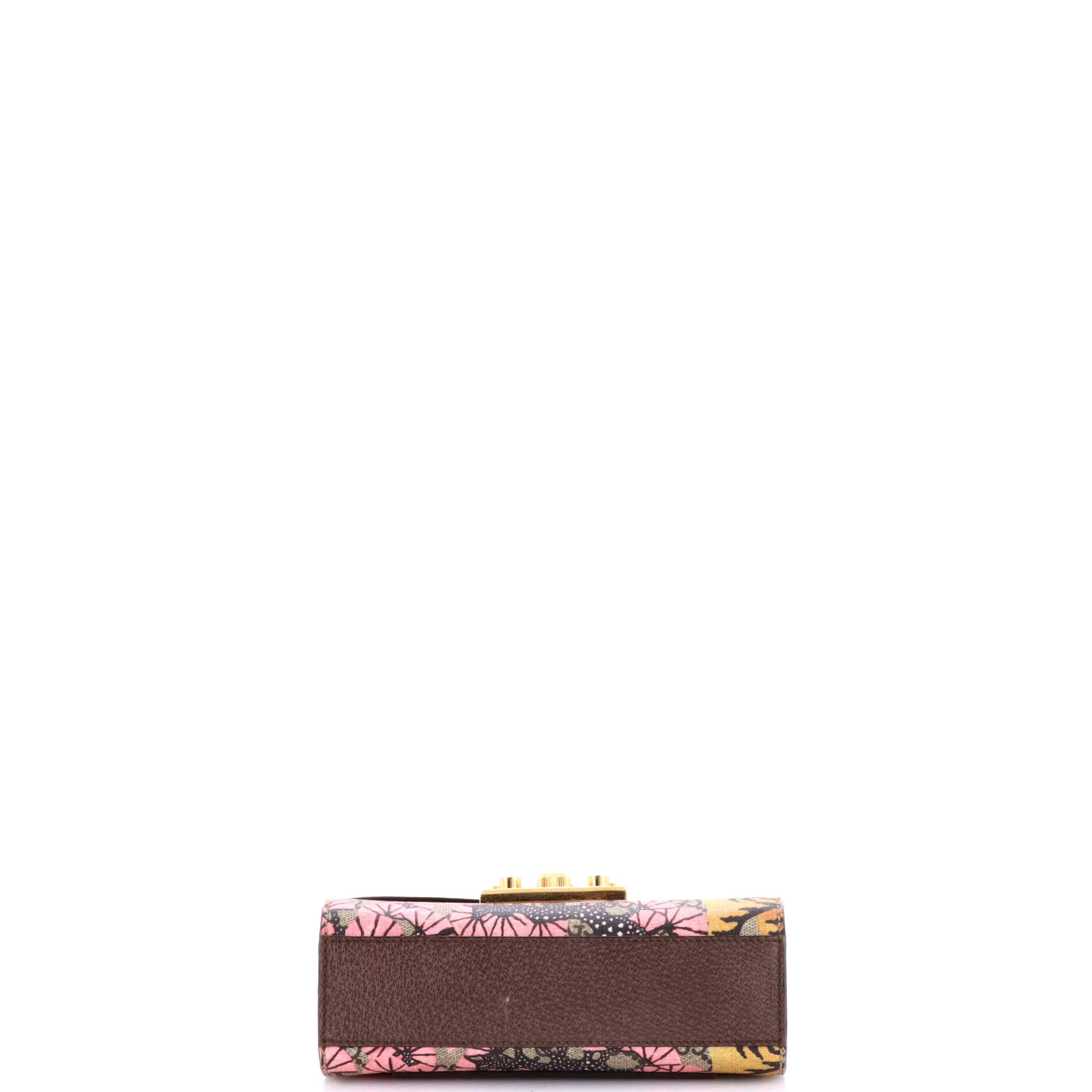 Padlock Shoulder Bag Bengal Print GG Coated Canvas Small - Image 4