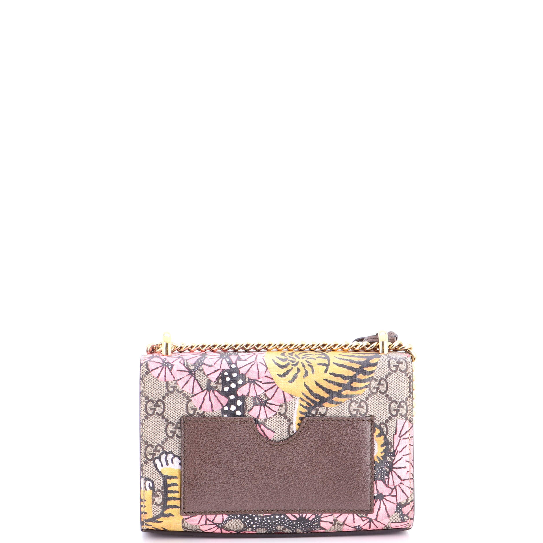 Padlock Shoulder Bag Bengal Print GG Coated Canvas Small - Image 3