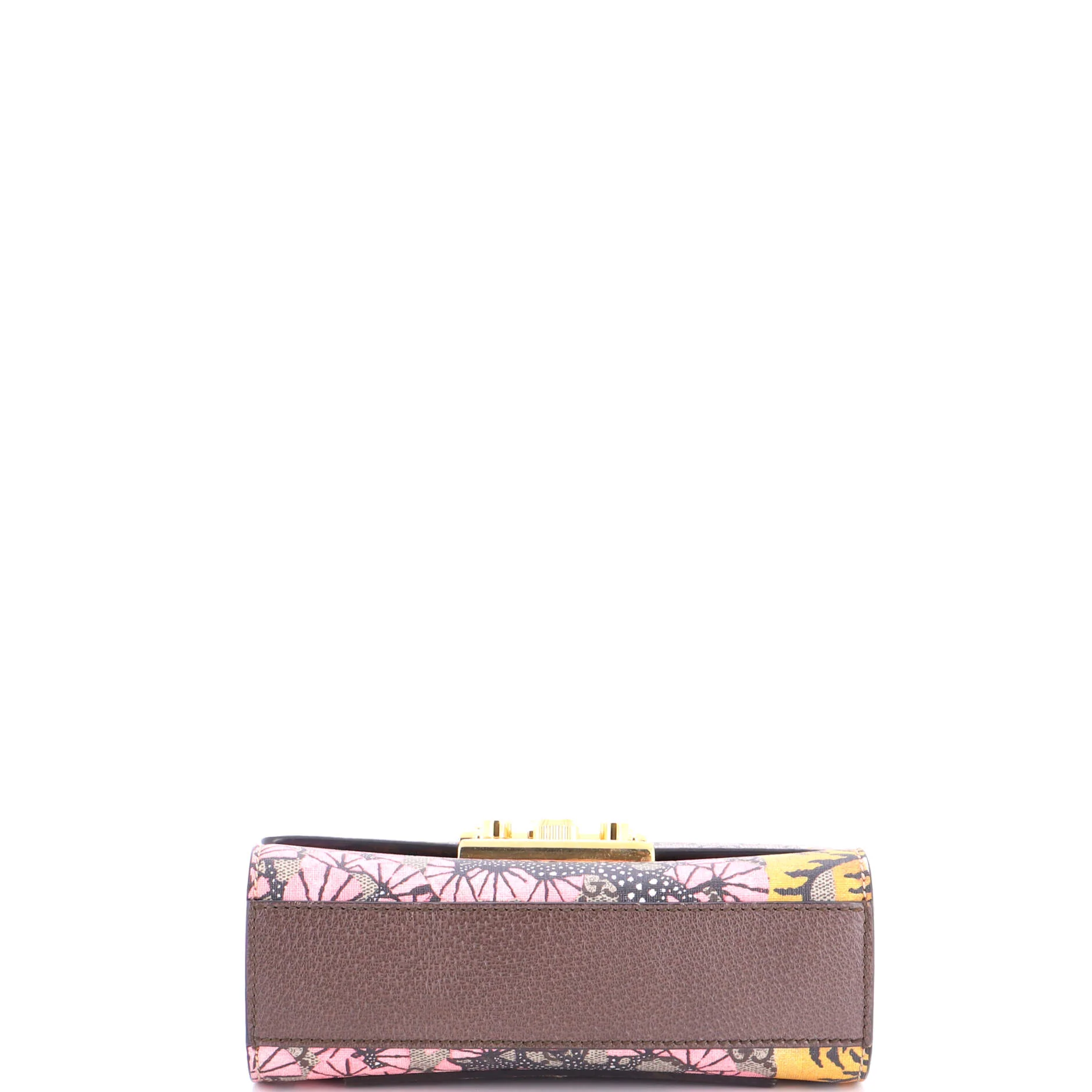 Padlock Shoulder Bag Bengal Print GG Coated Canvas Small - Image 4