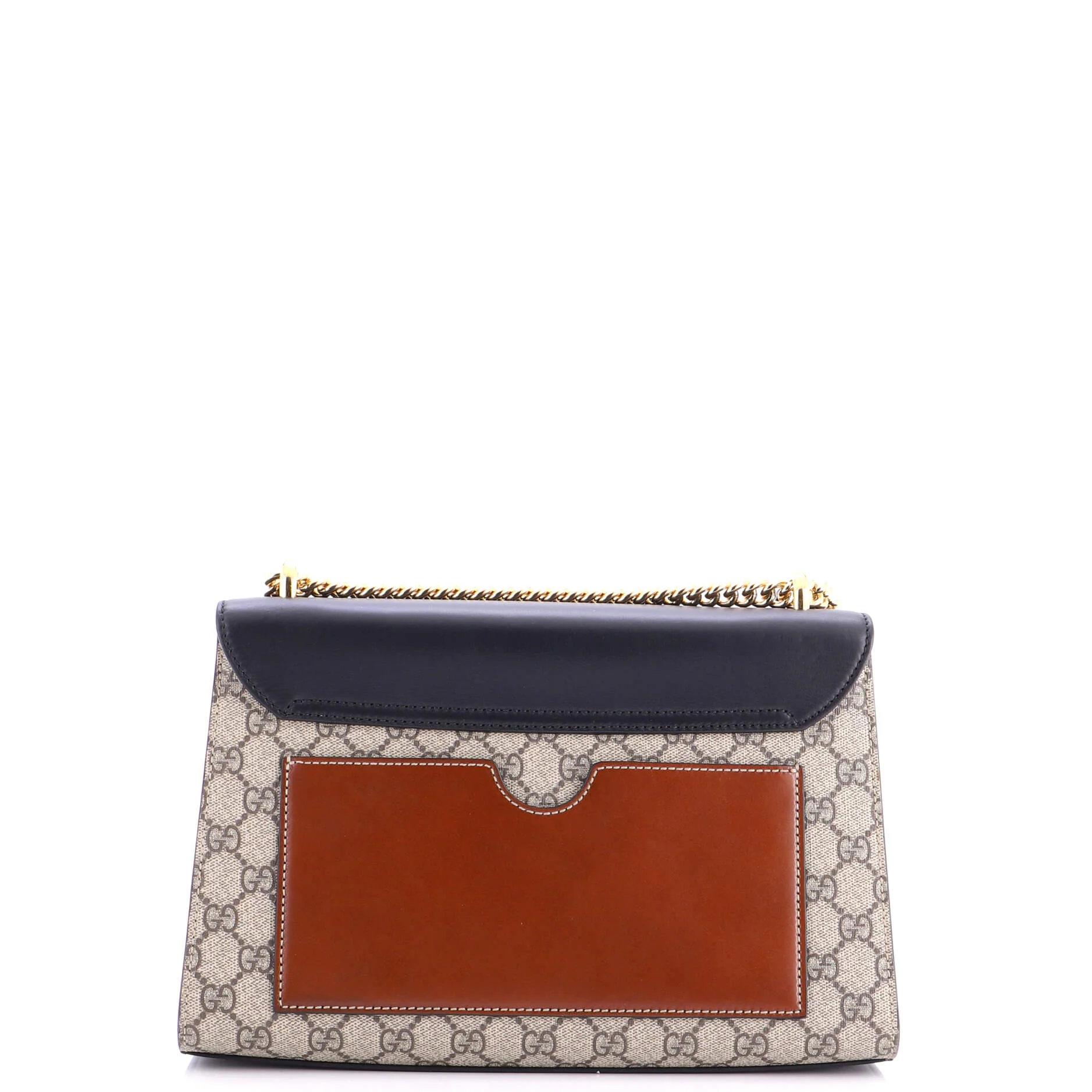 Padlock Shoulder Bag GG Coated Canvas and Leather Medium - Image 3