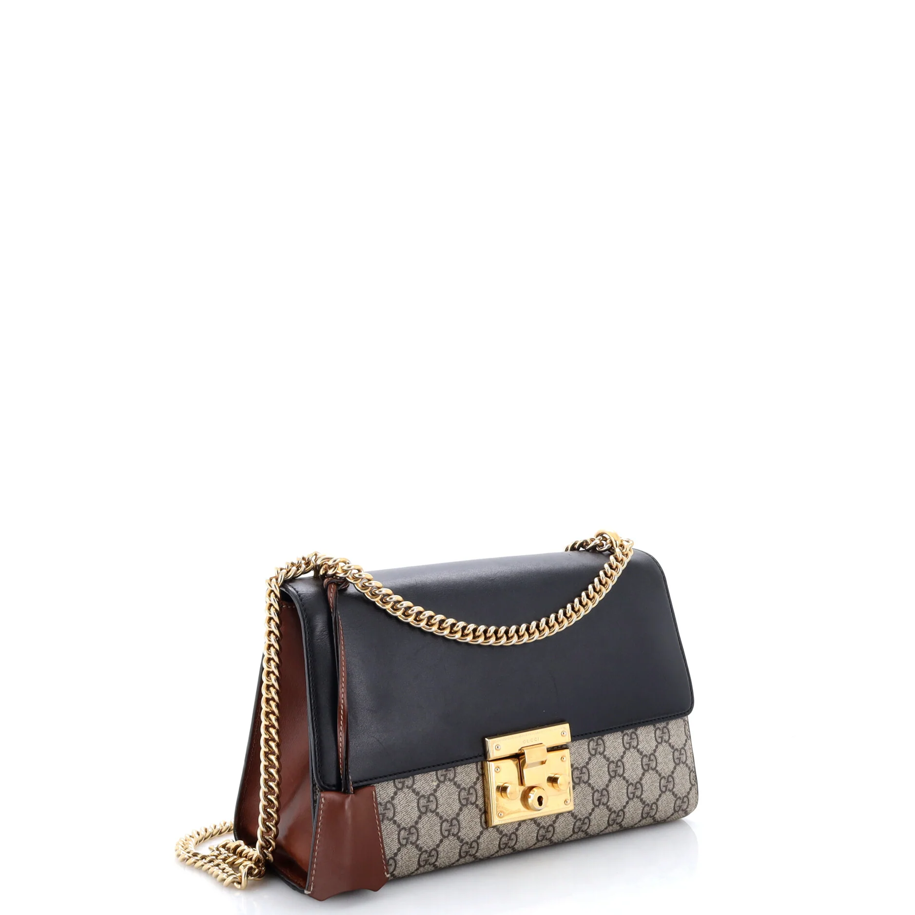 Padlock Shoulder Bag GG Coated Canvas and Leather Medium - Image 2