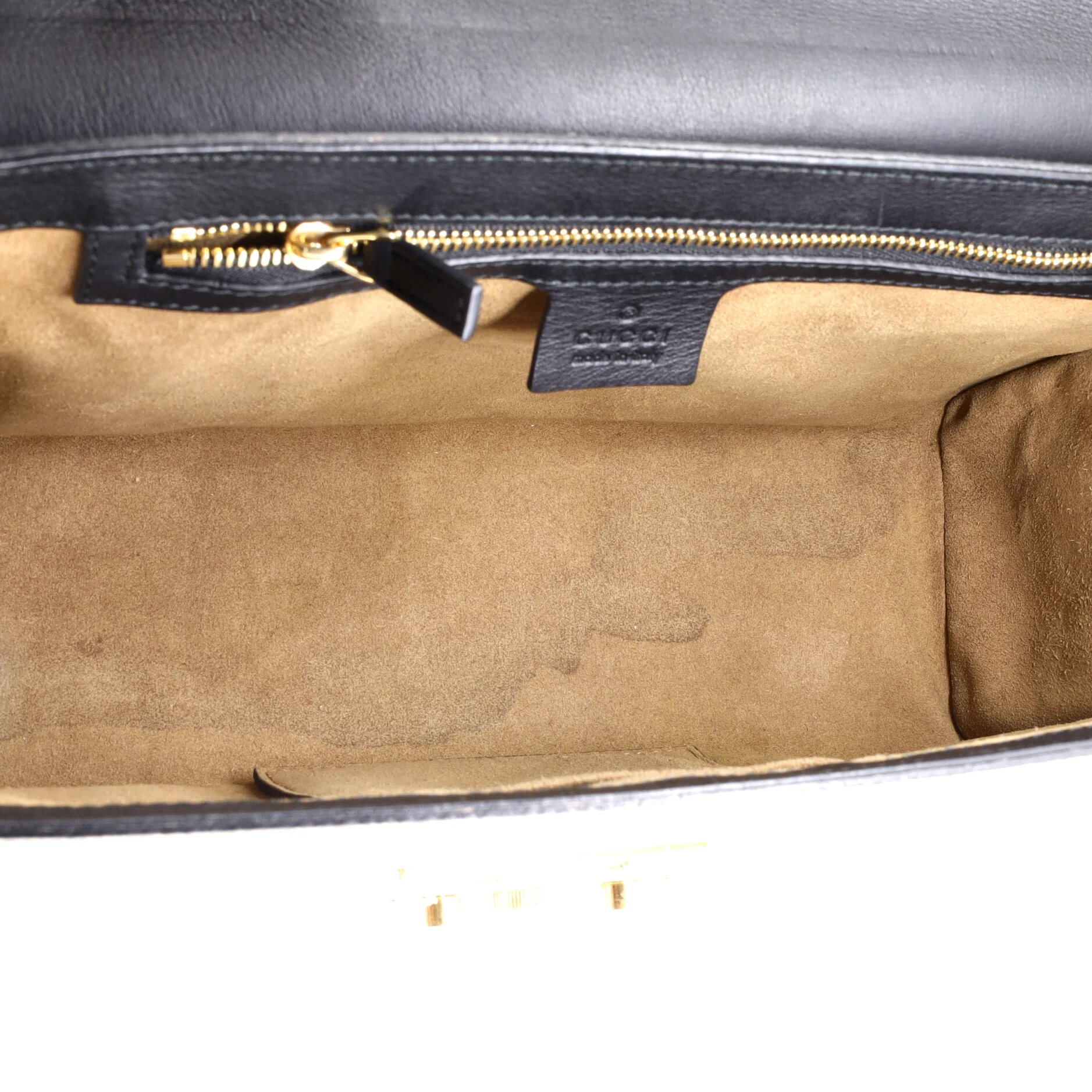 Padlock Shoulder Bag GG Coated Canvas and Leather Medium - Image 5